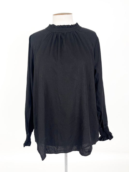 Ruby + Rain - Black Blouse (Size 18)