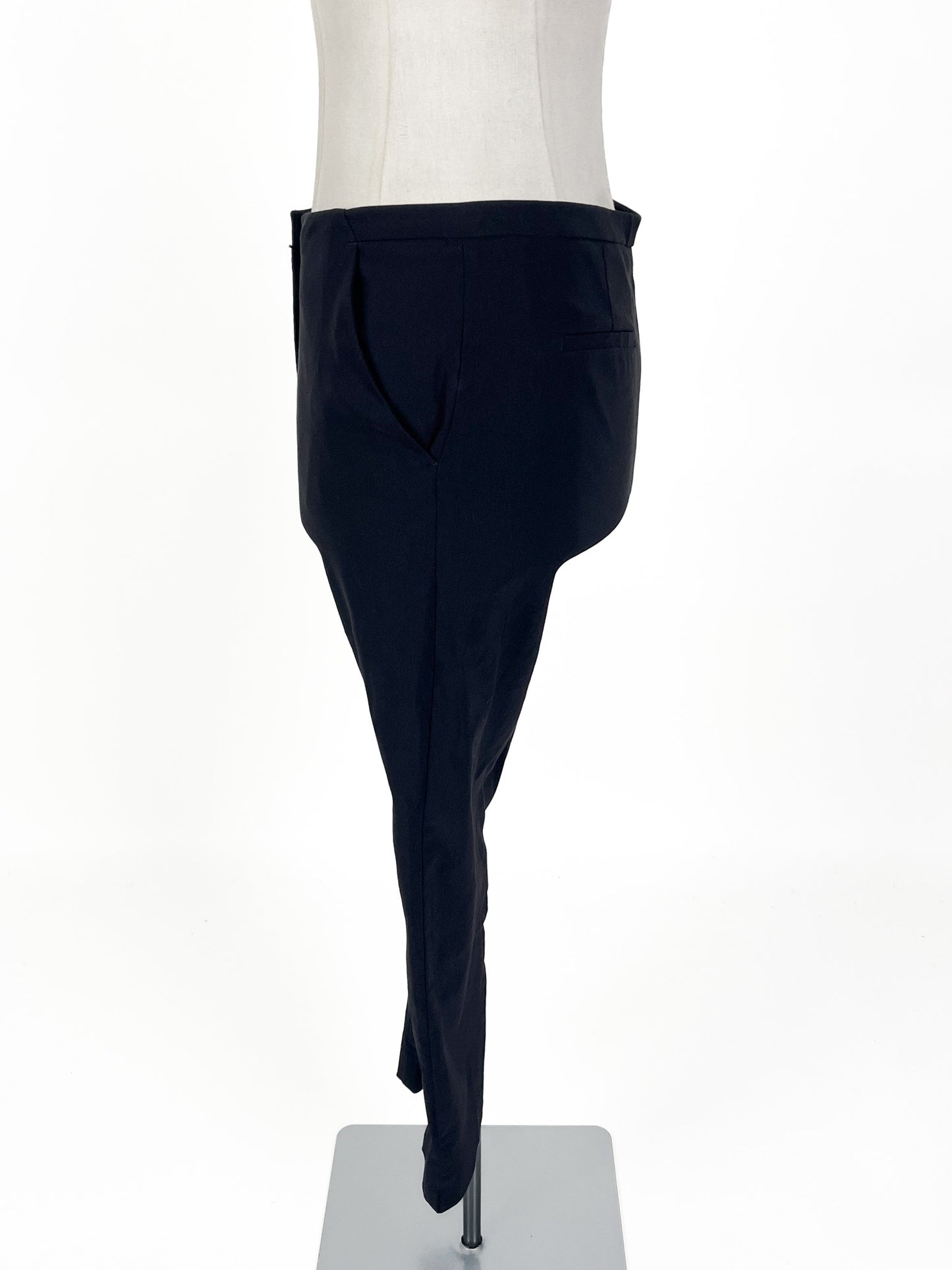 Portmans | Black Cropped Pants | Size 12