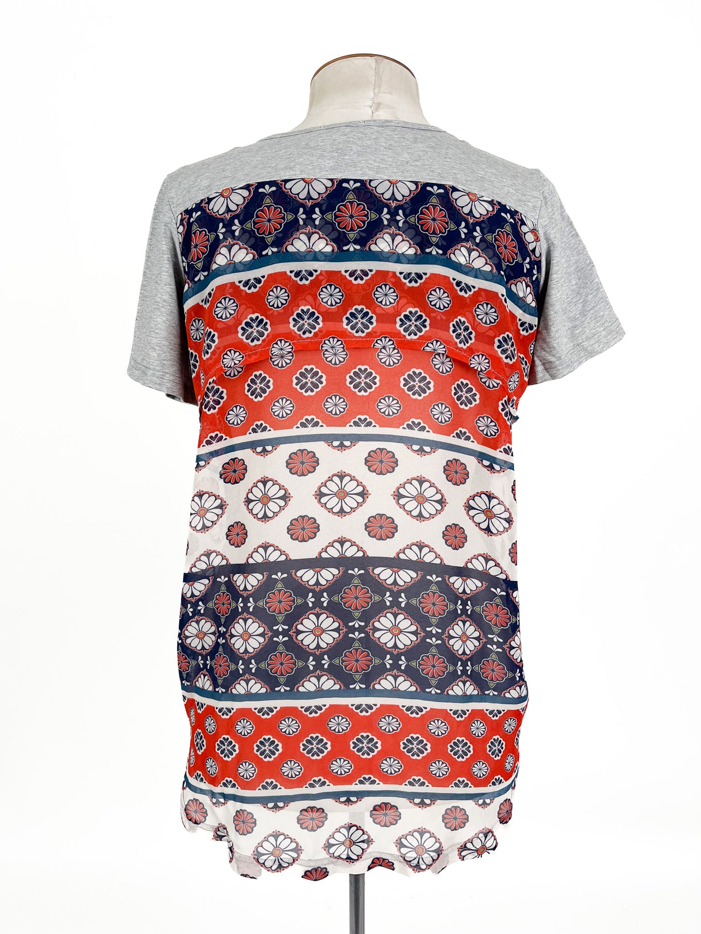 Ketz-ke | Grey Casual Top | Size 8