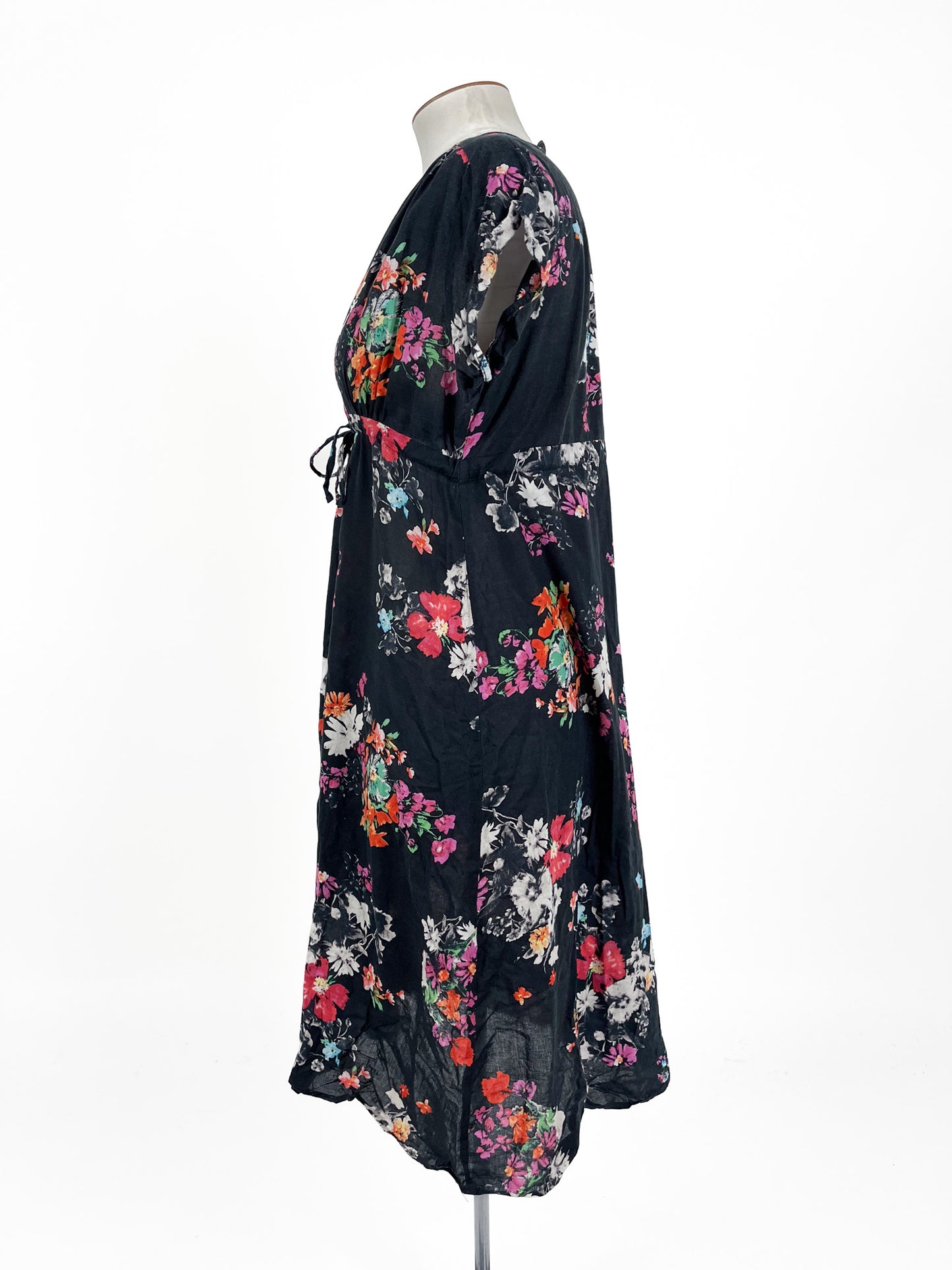 Sara - Black Midi Dress (Size XL)