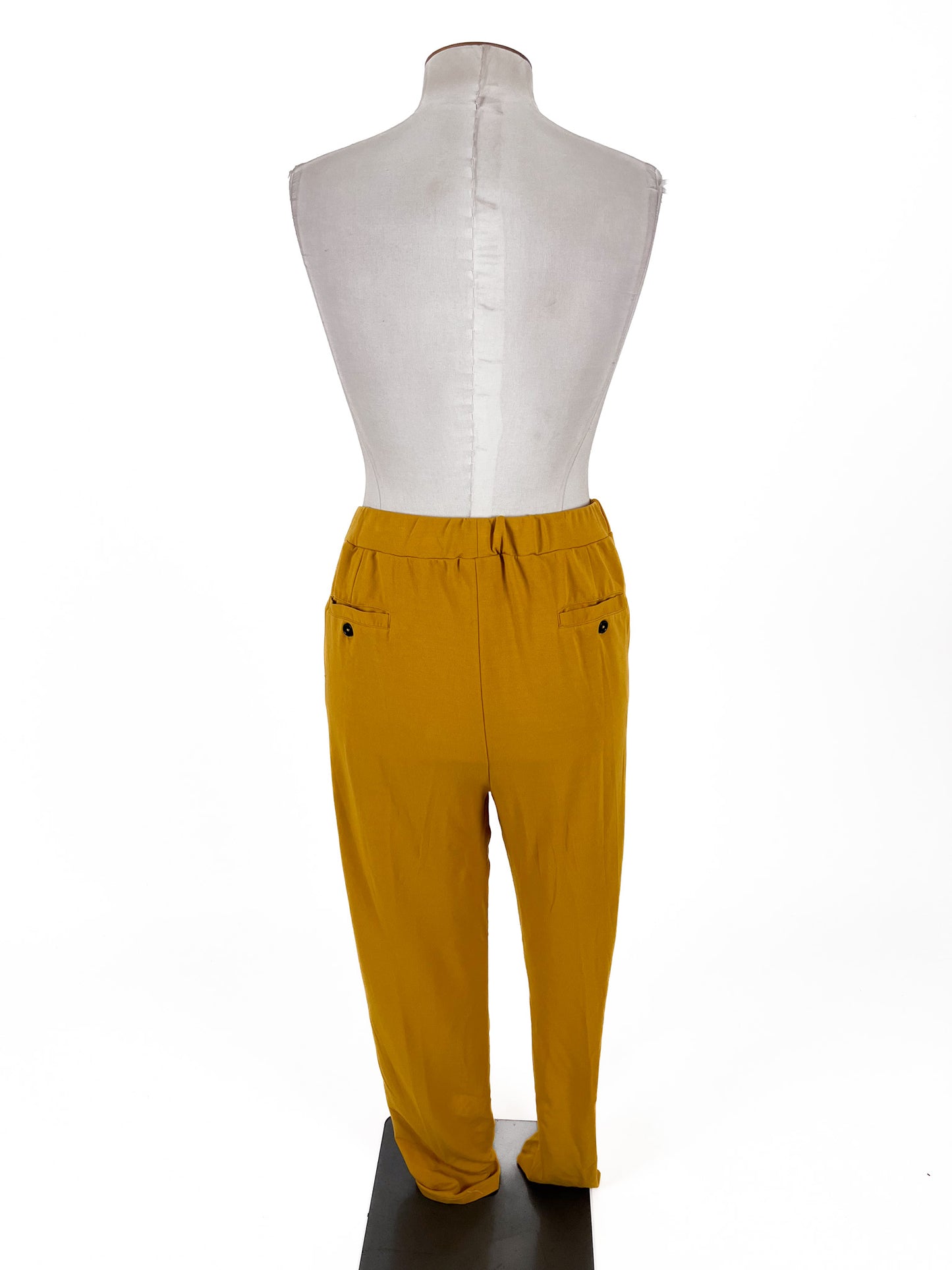 Capture | Yellow Stretchy Straight fit Pants | Size 16