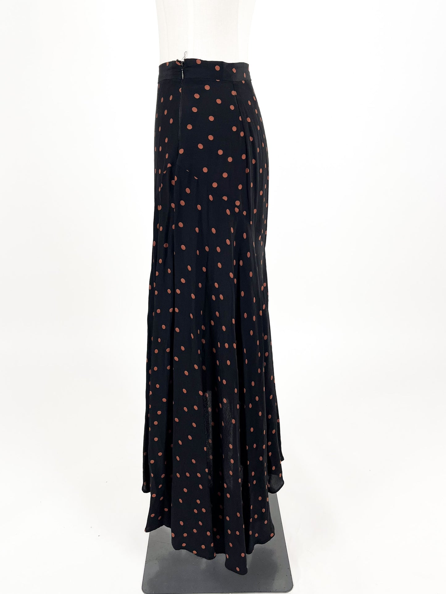 Topshop - Black Midi Skirt (Size 8)