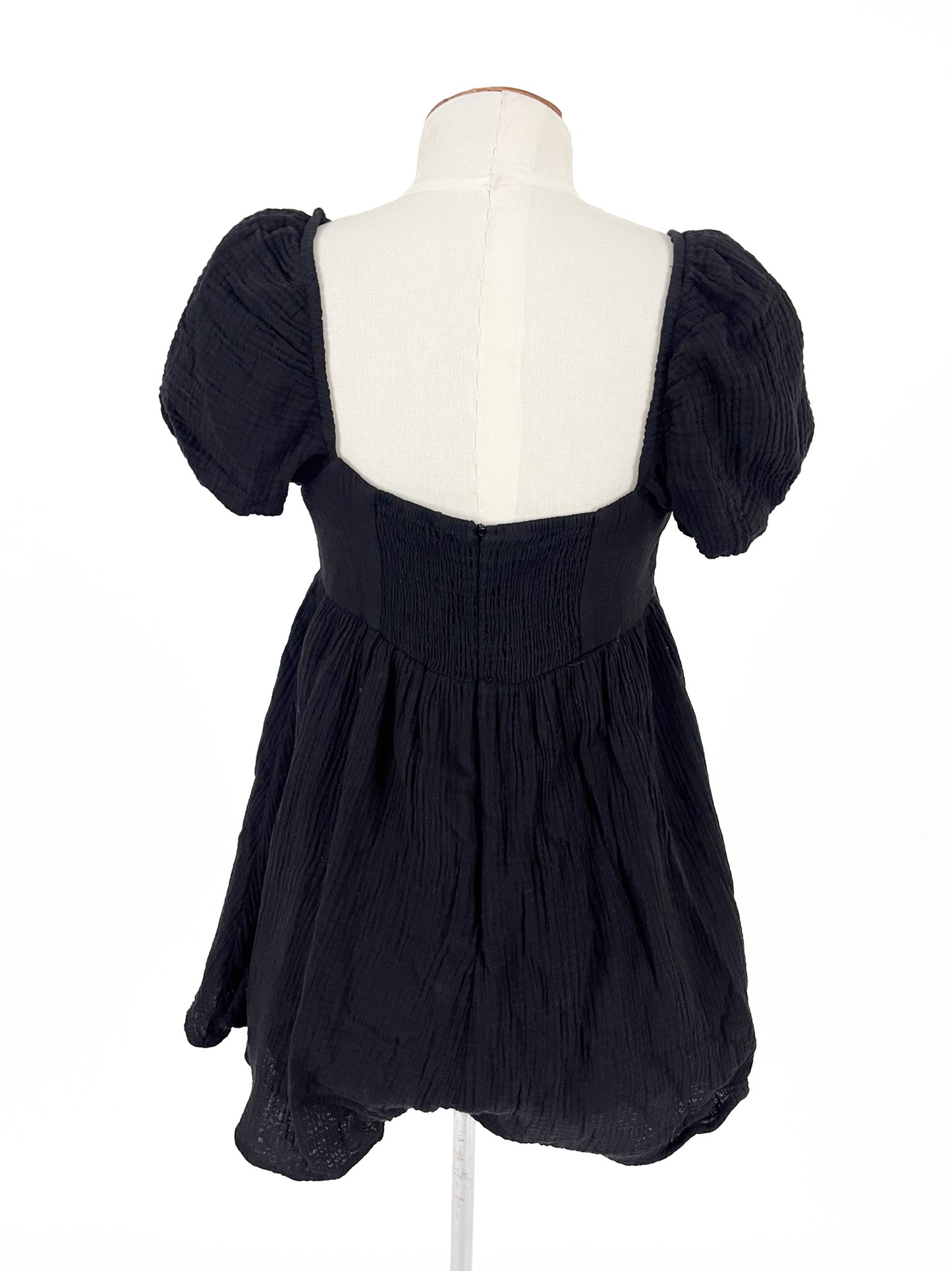 Princess Polly | Black Casual Playsuit | Size 8