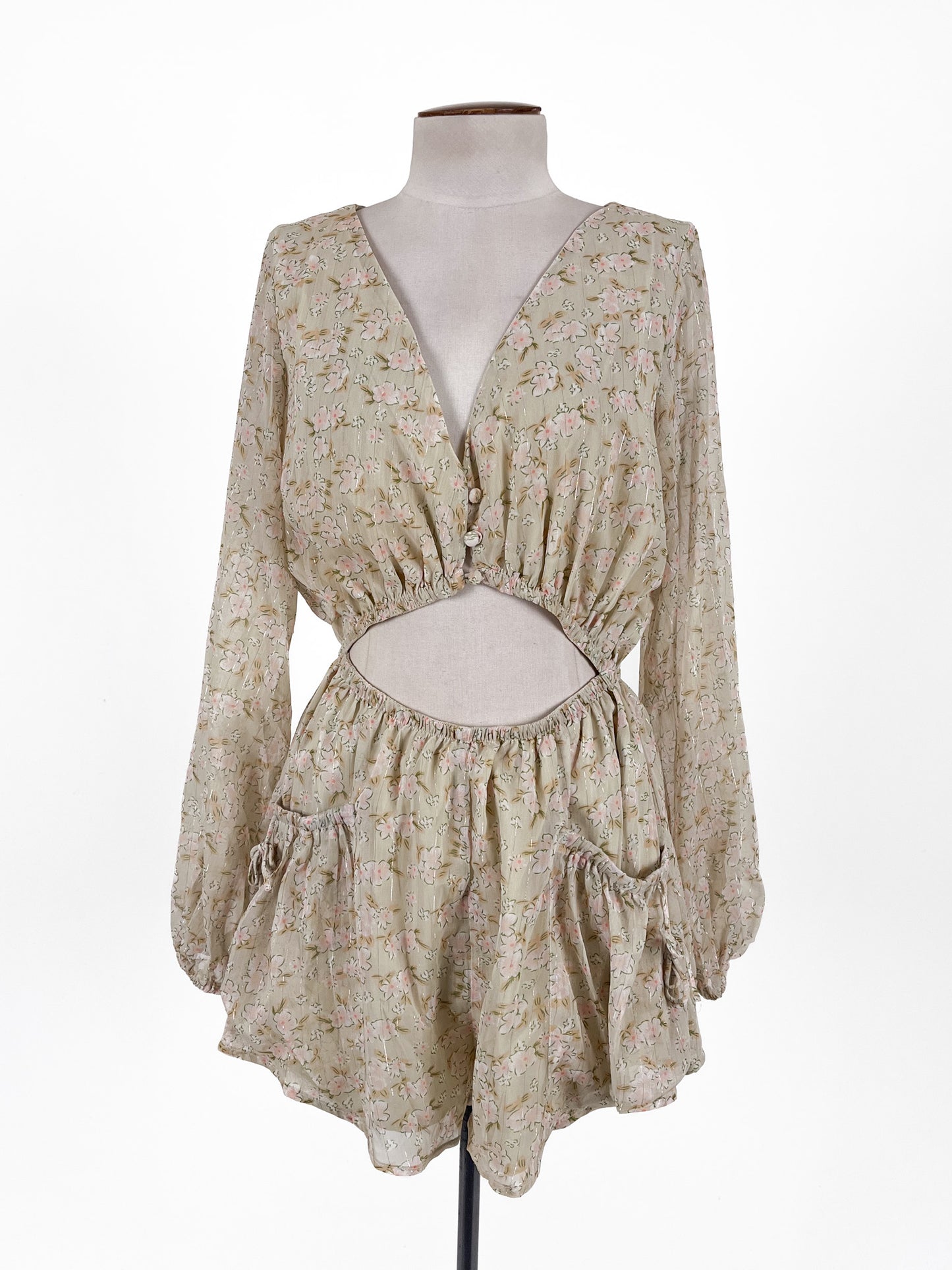 Sabo | Green Casual/Cocktail Playsuit | Size S
