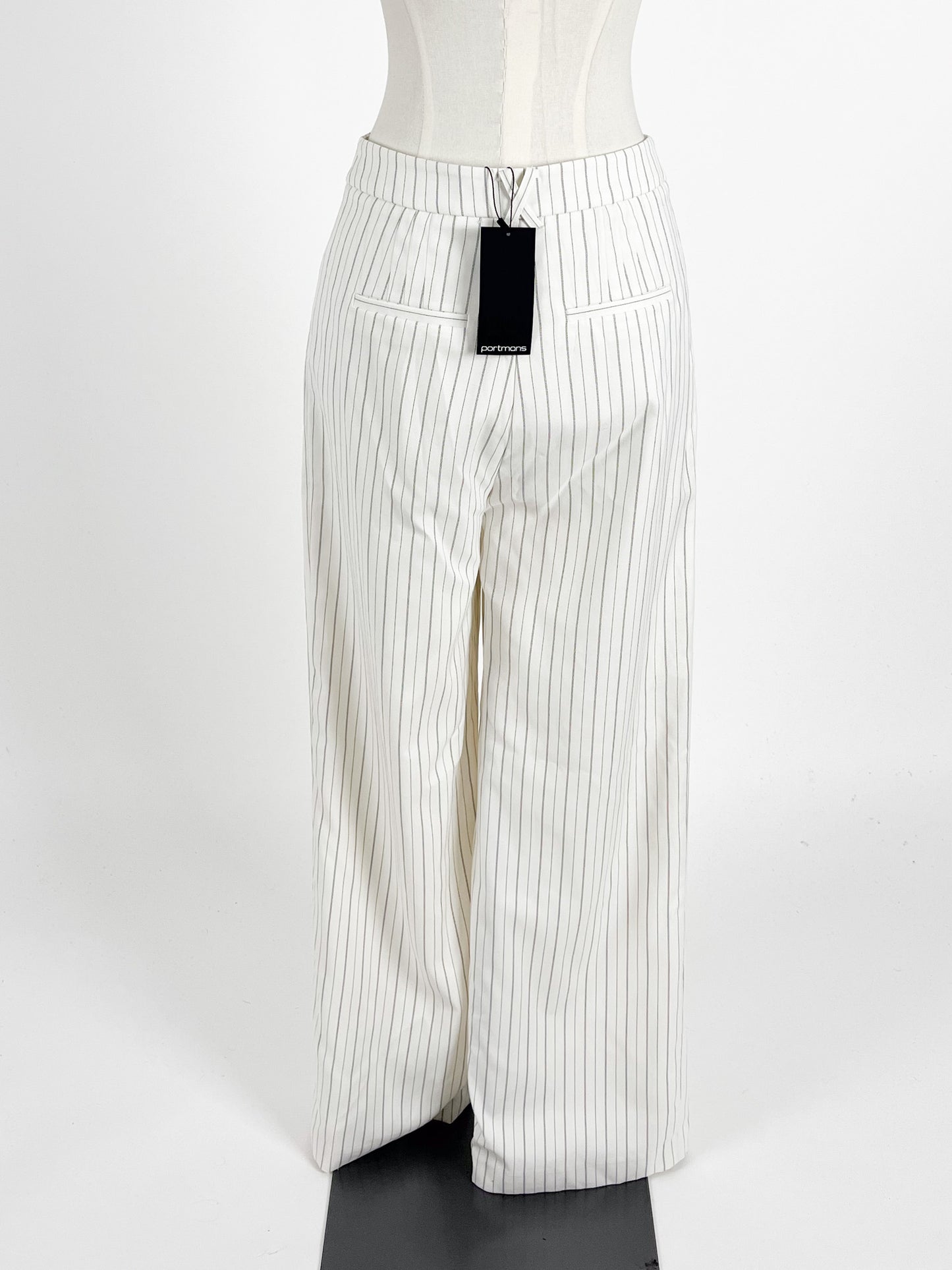 Portmans | White Casual/Workwear Pants | Size 8