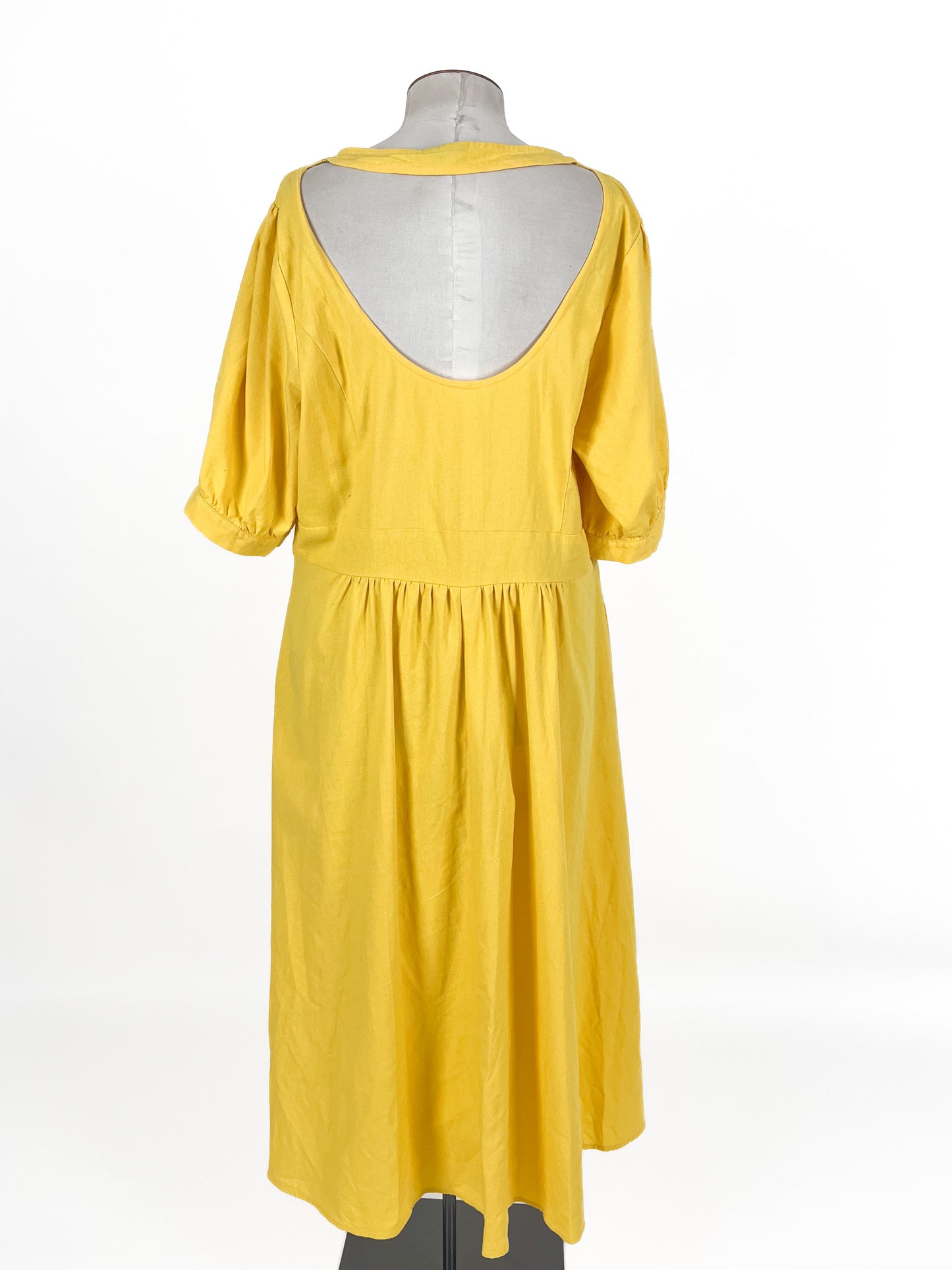 City Chic | Yellow Casual Dress | Size 18