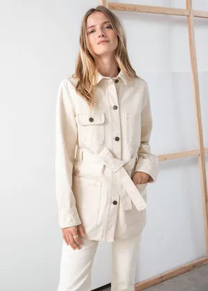 & Other Stories | Beige Casual/Workwear Jacket | Size 8