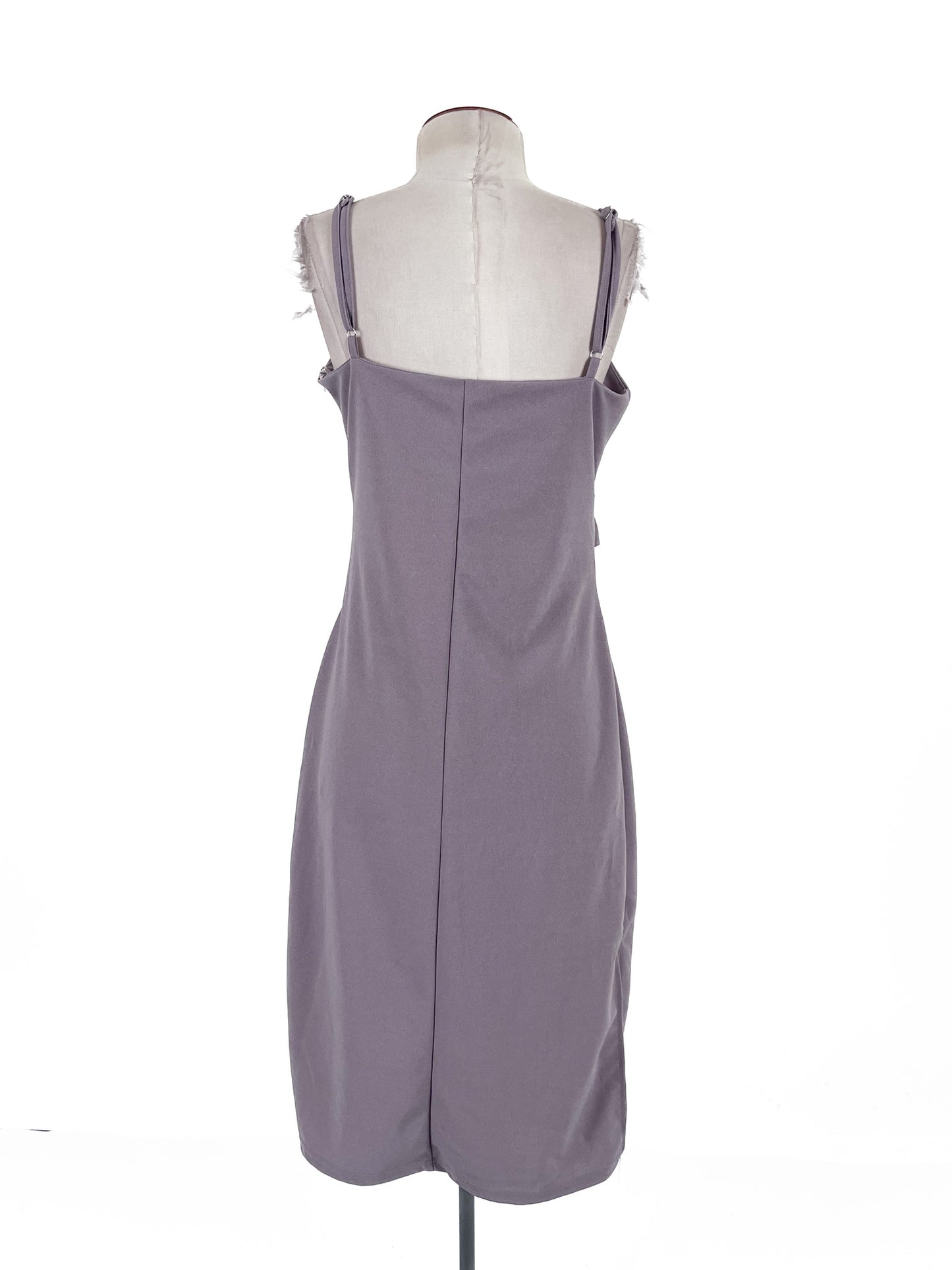 XYJQIENSHVI | Purple Casual/Cocktail Dress | Size L