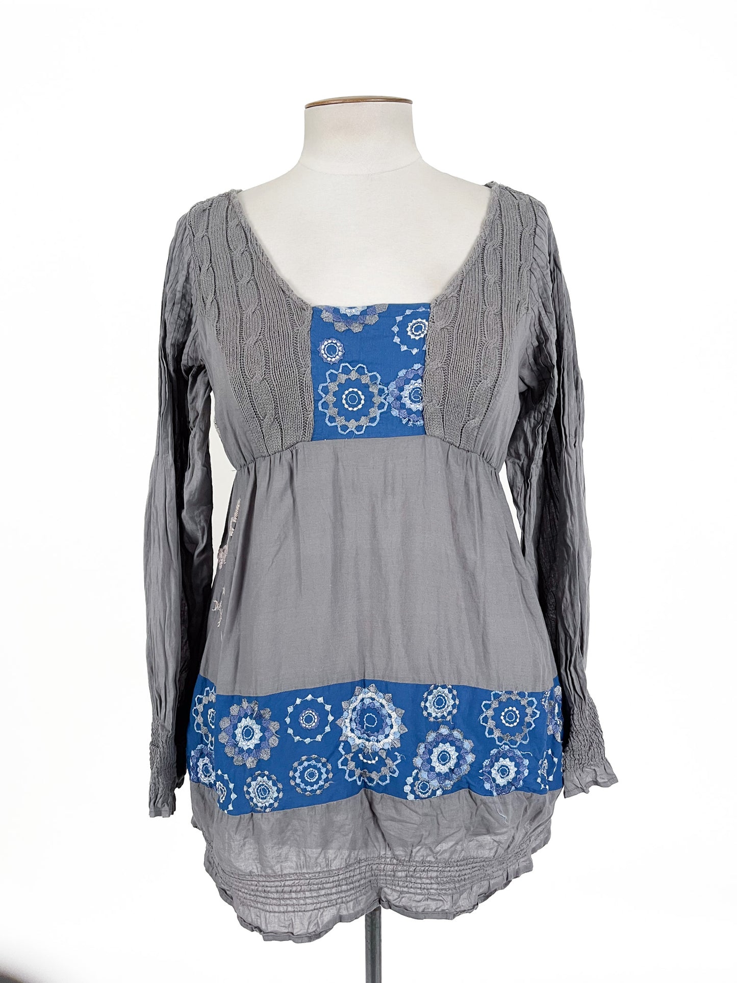Desigual | Grey Casual Top | Size XL