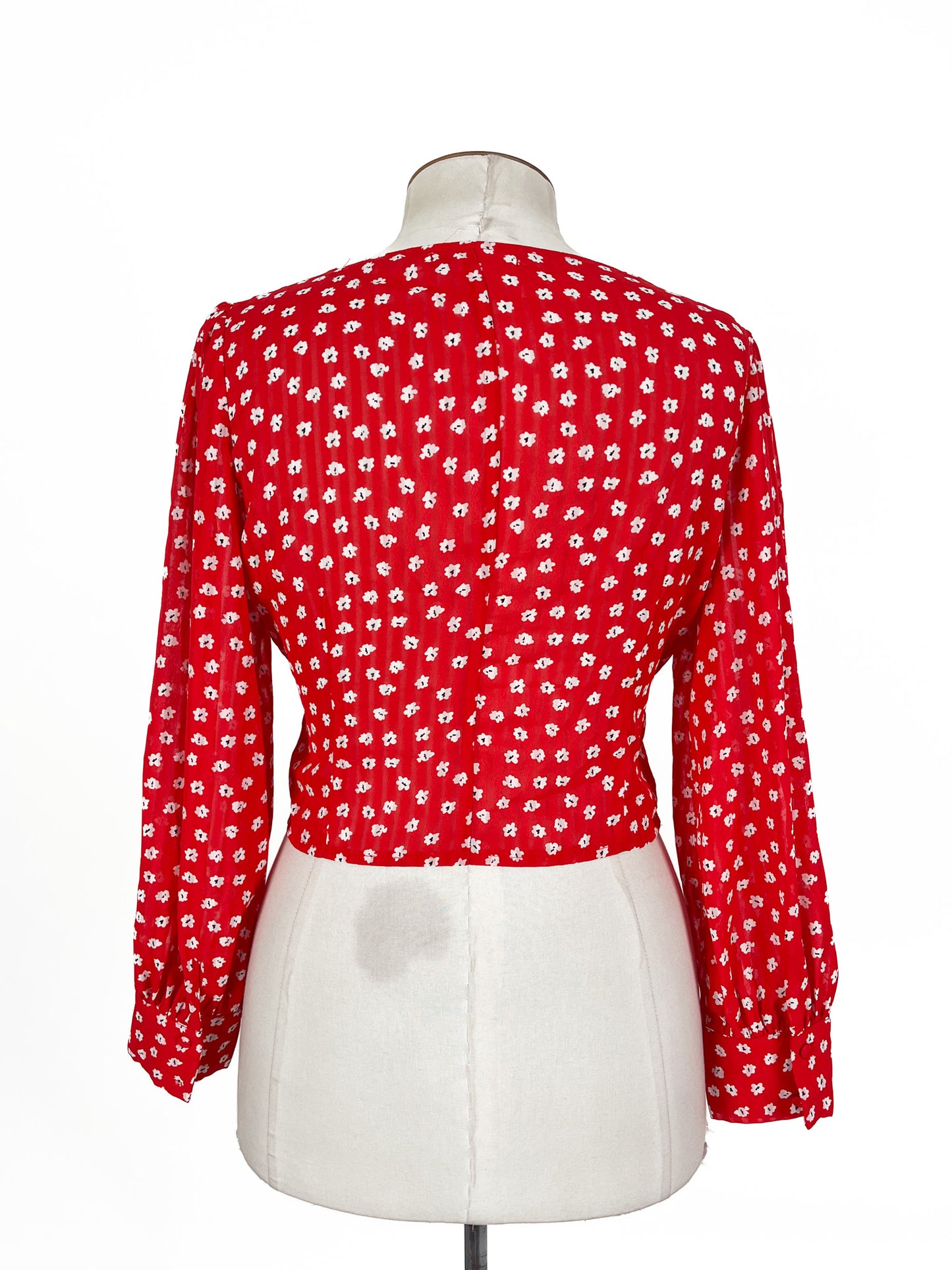 Morning Mist | Red Casual Blouse | Size 12
