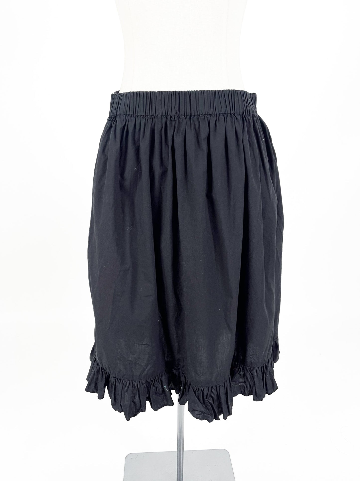 Karen Walker - Black Midi Skirt (Size 10)