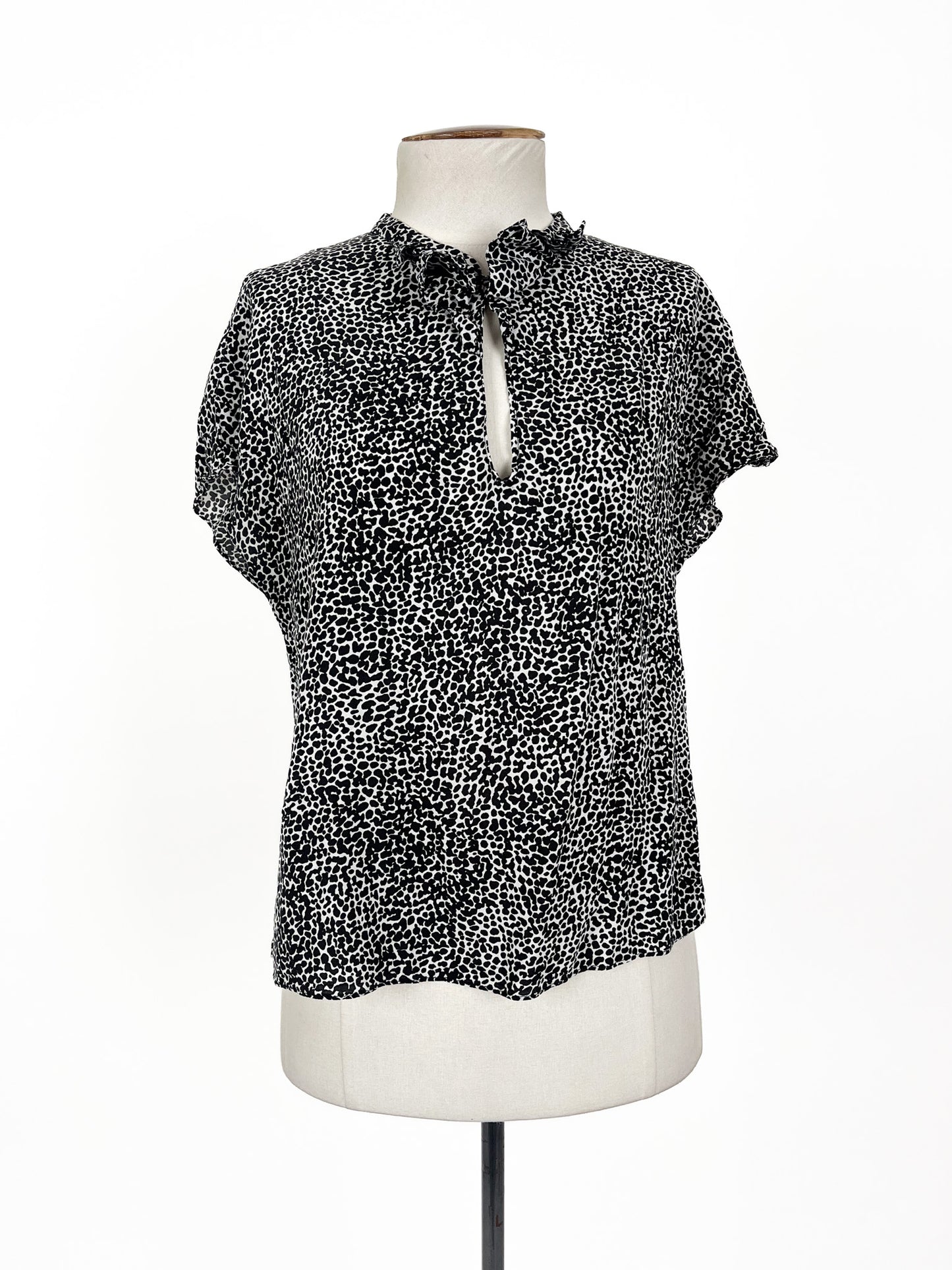 Zara - Black & White Blouse (Size S)