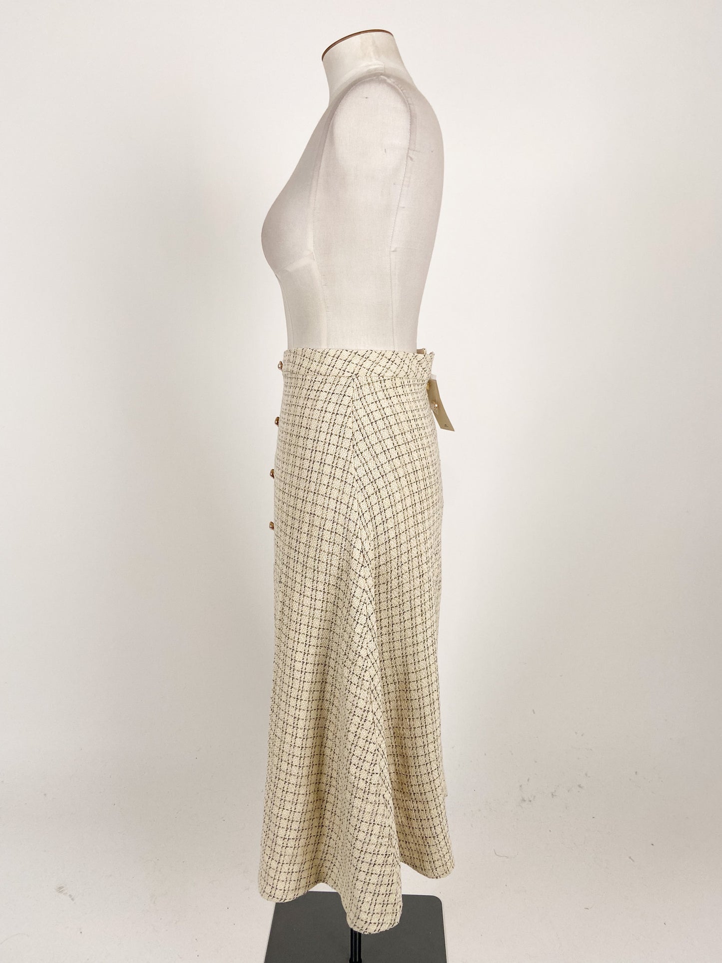 Rihoas | White Workwear Skirt | Size M/L