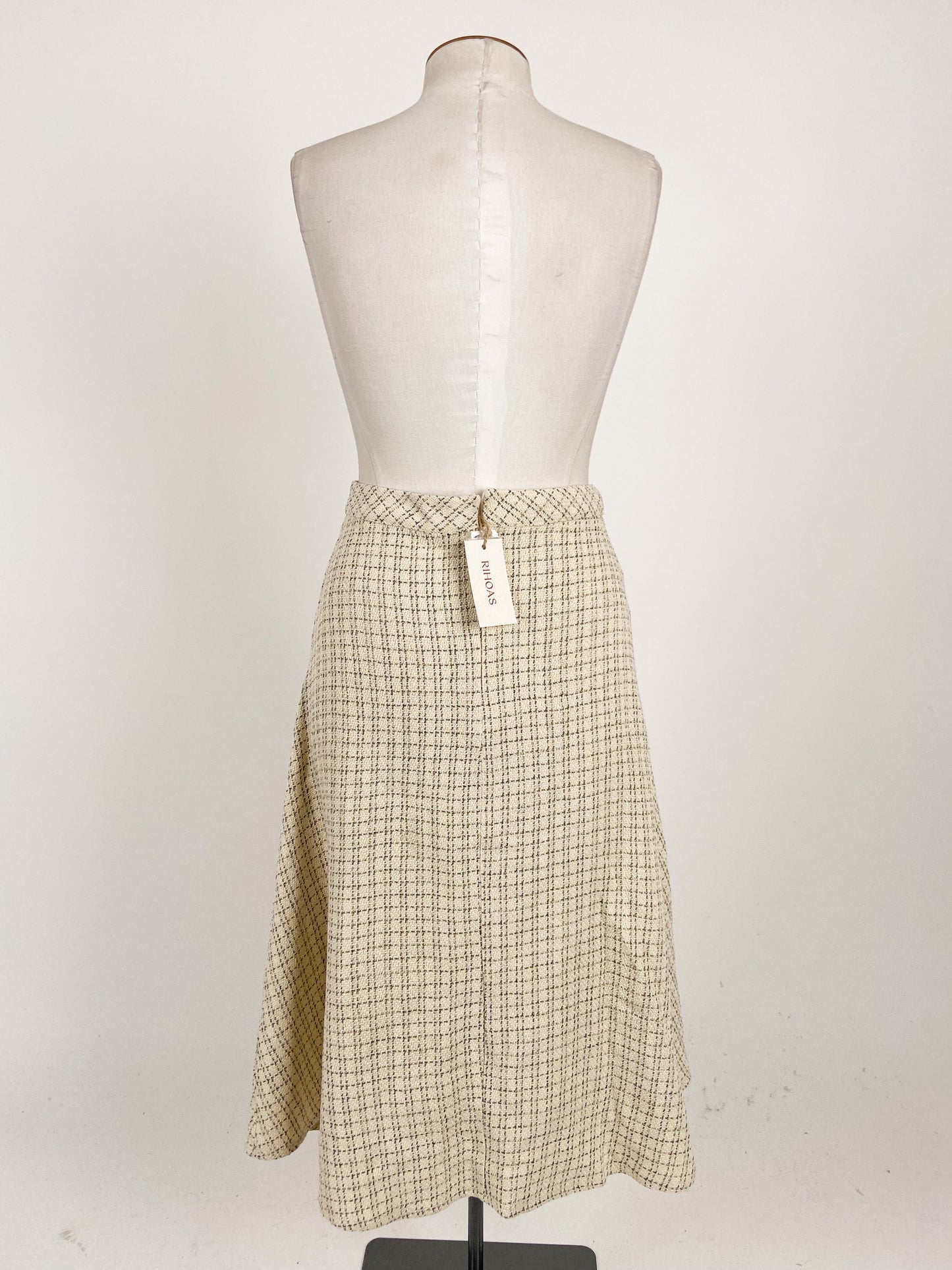Rihoas | White Workwear Skirt | Size M/L