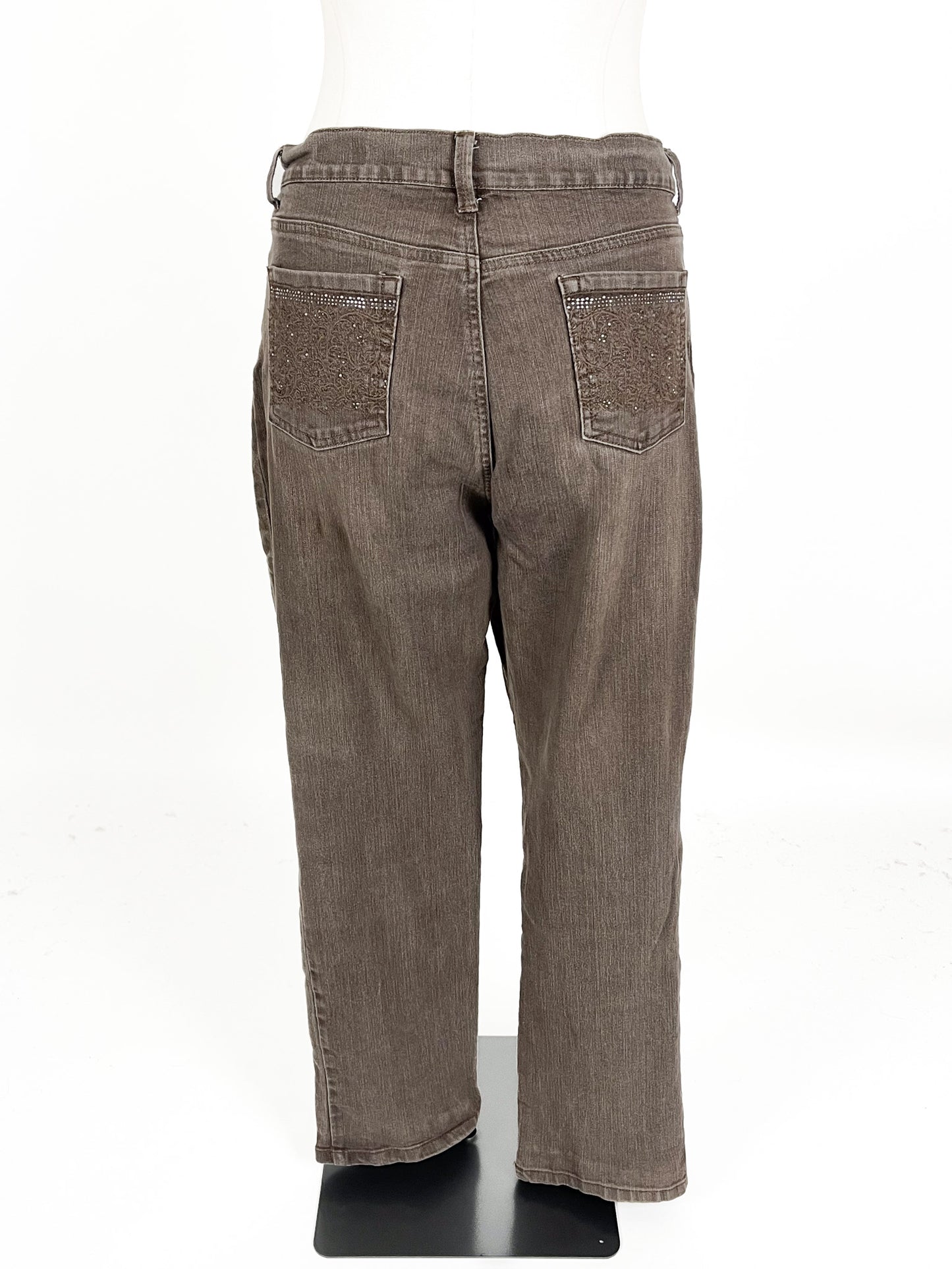 Gloria Vanderbilt | Brown Casual Jeans | Size 16