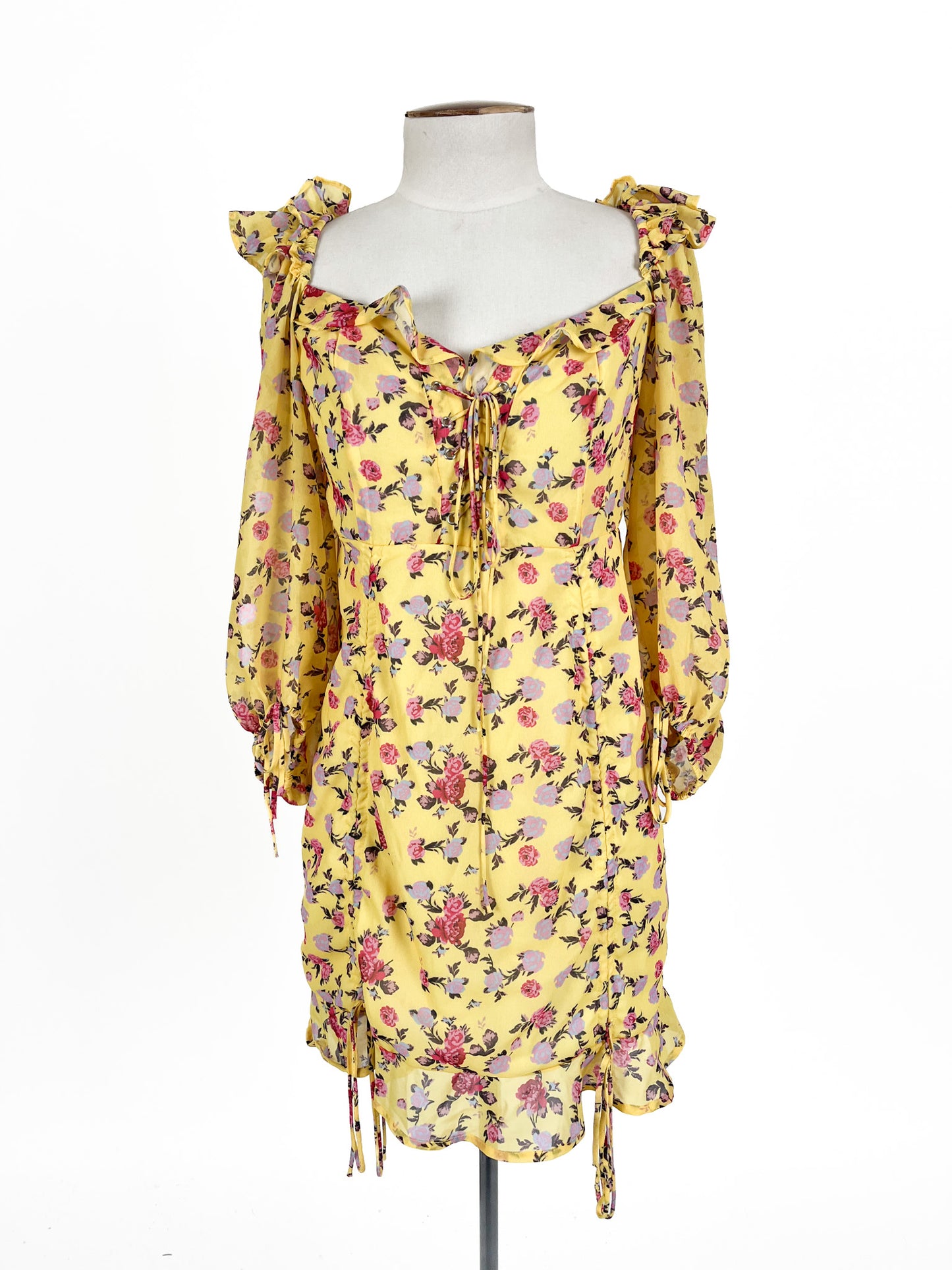 Linjia Shop | Yellow Cocktail Dress | Size L