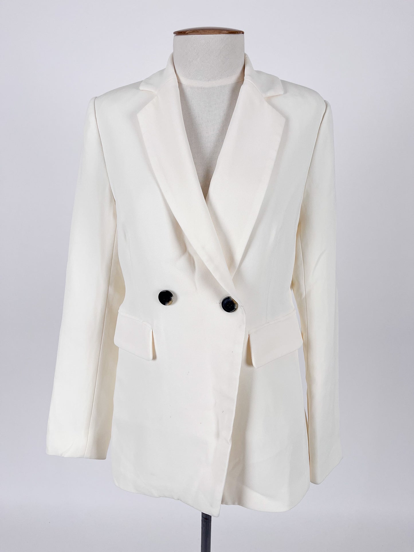State of Play | White Workwear Jacket | Size 8