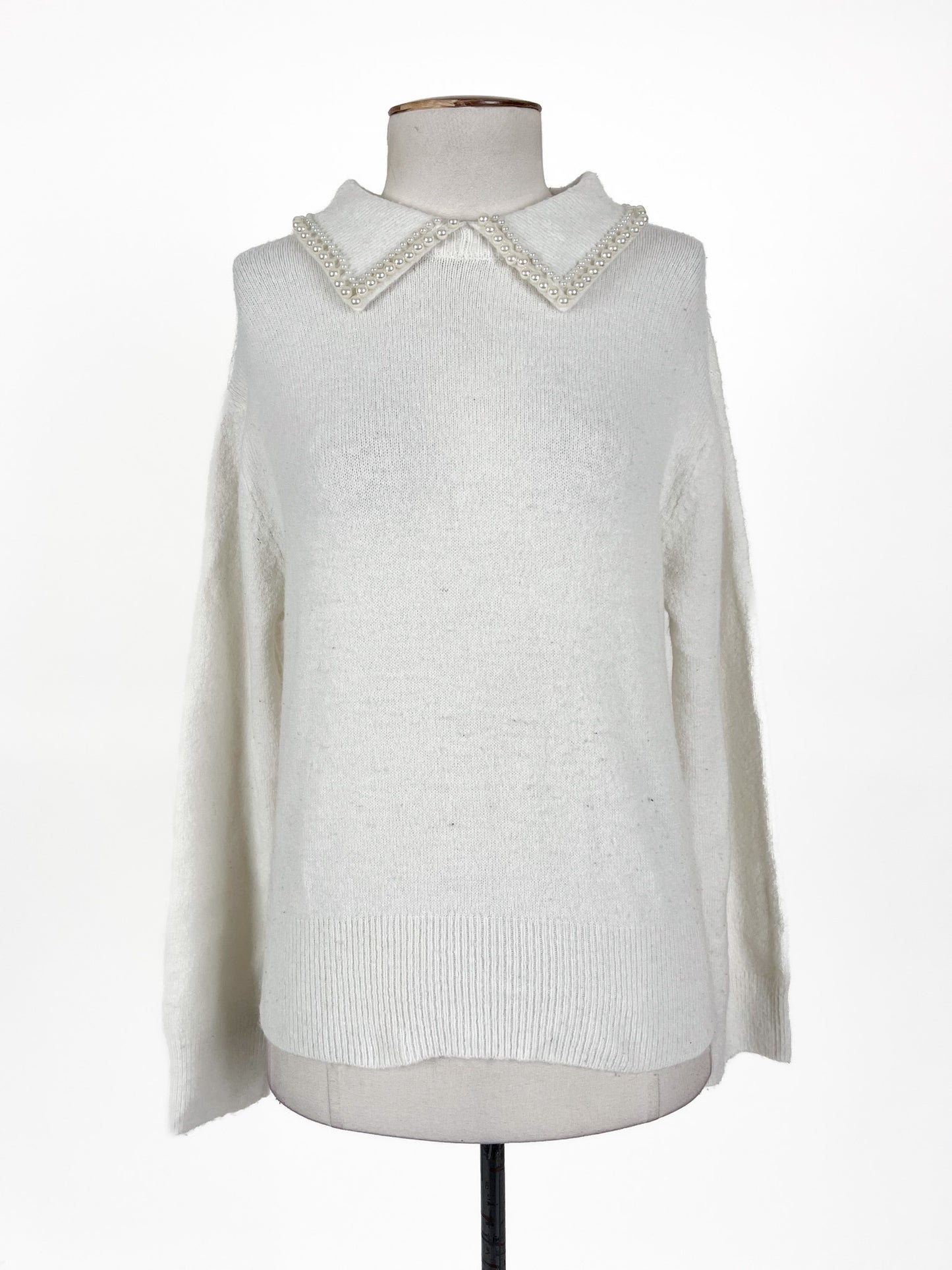 H&M | White Casual Jumper | Size XS