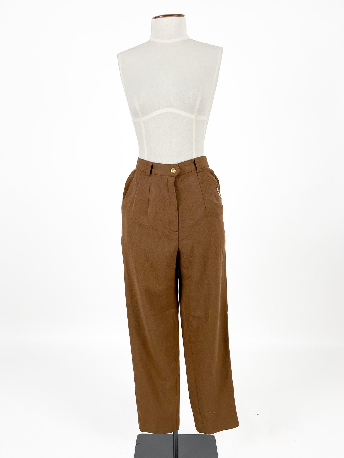 Clock | Brown Straight fit Pants | Size 6