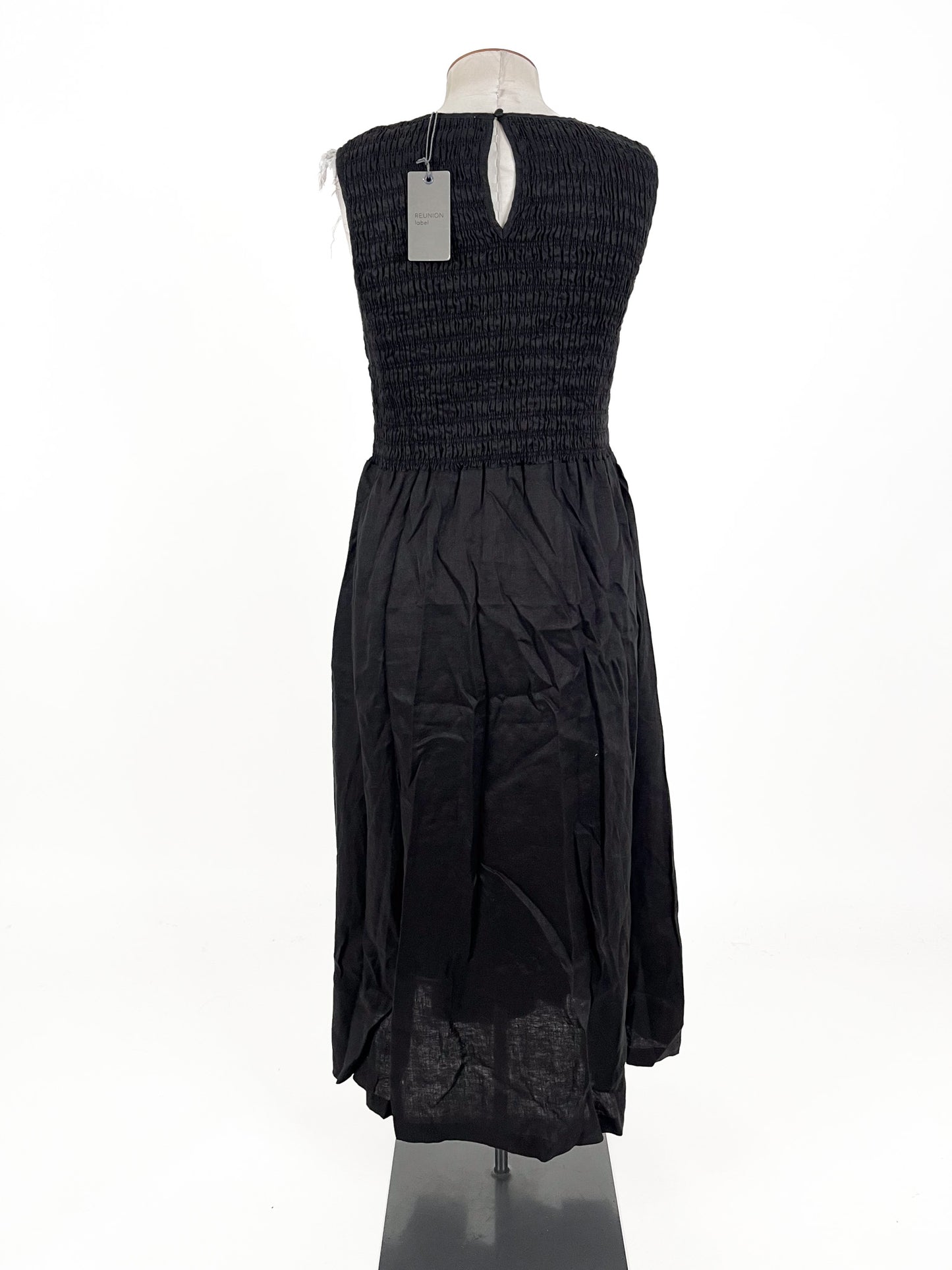 RE:UNION Label - Black Midi Dress (Size 12)