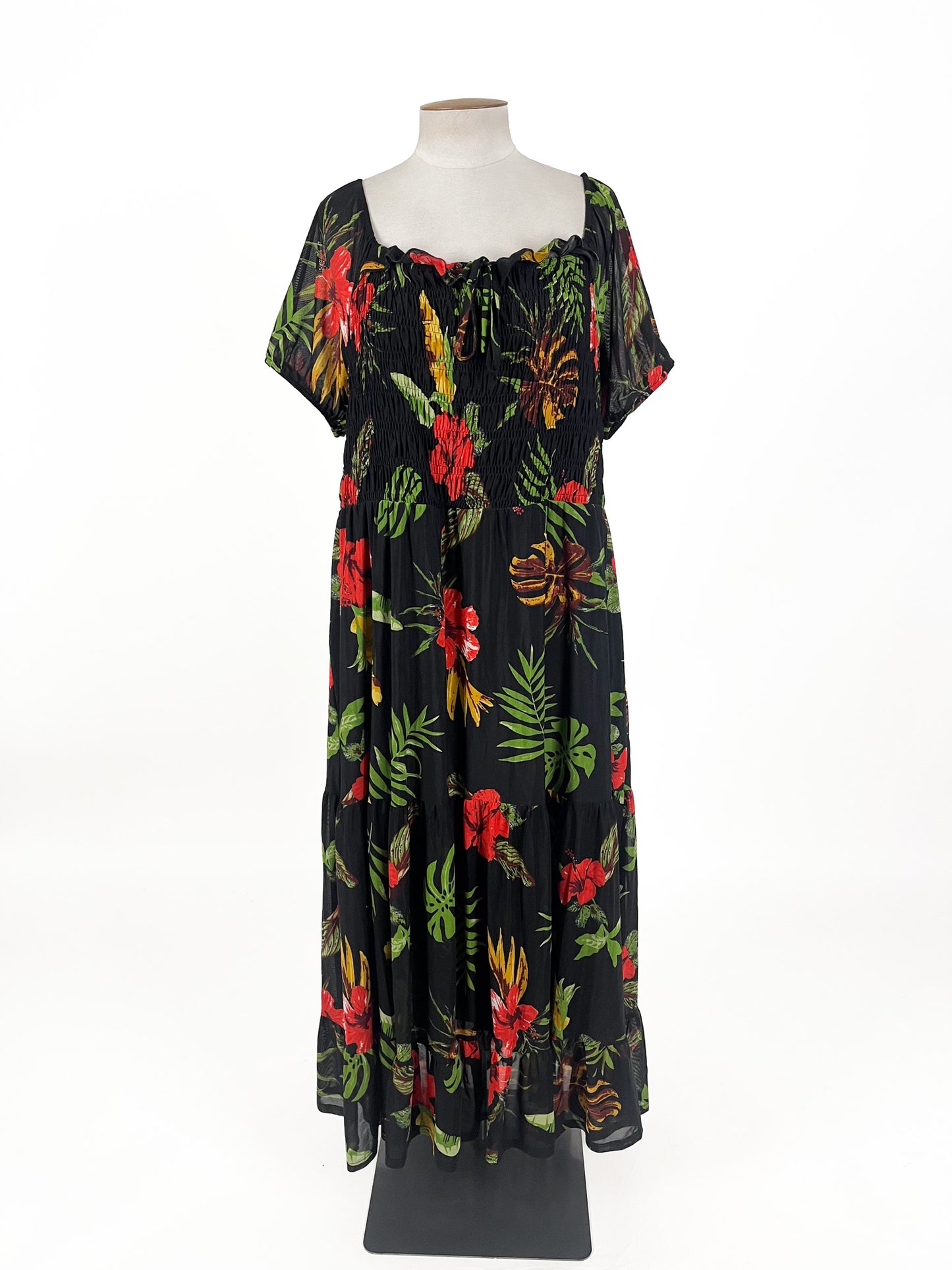 Siren Lily - Black Midi Dress (Size XXXL)