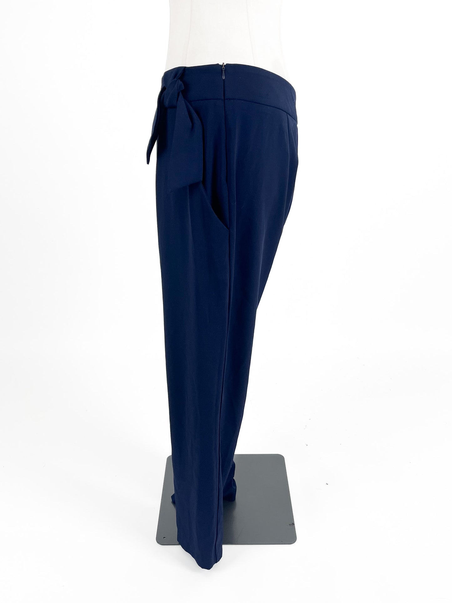 Staple + Cloth | Navy High waisted Pants | Size 14