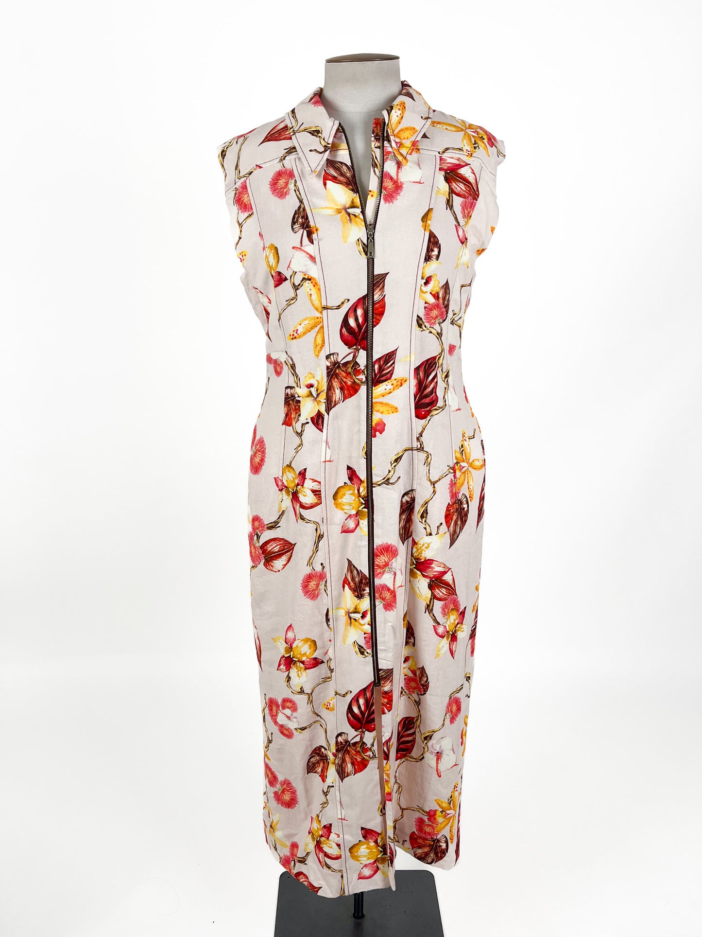 CUE - Beige Maxi Dress (Size 14)