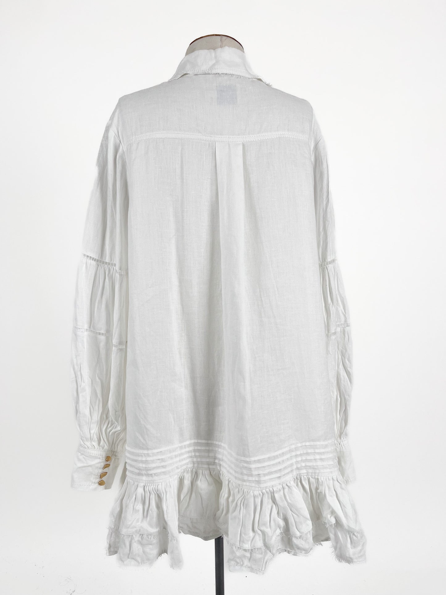 AJE | White Casual/Cocktail Dress | Size 10