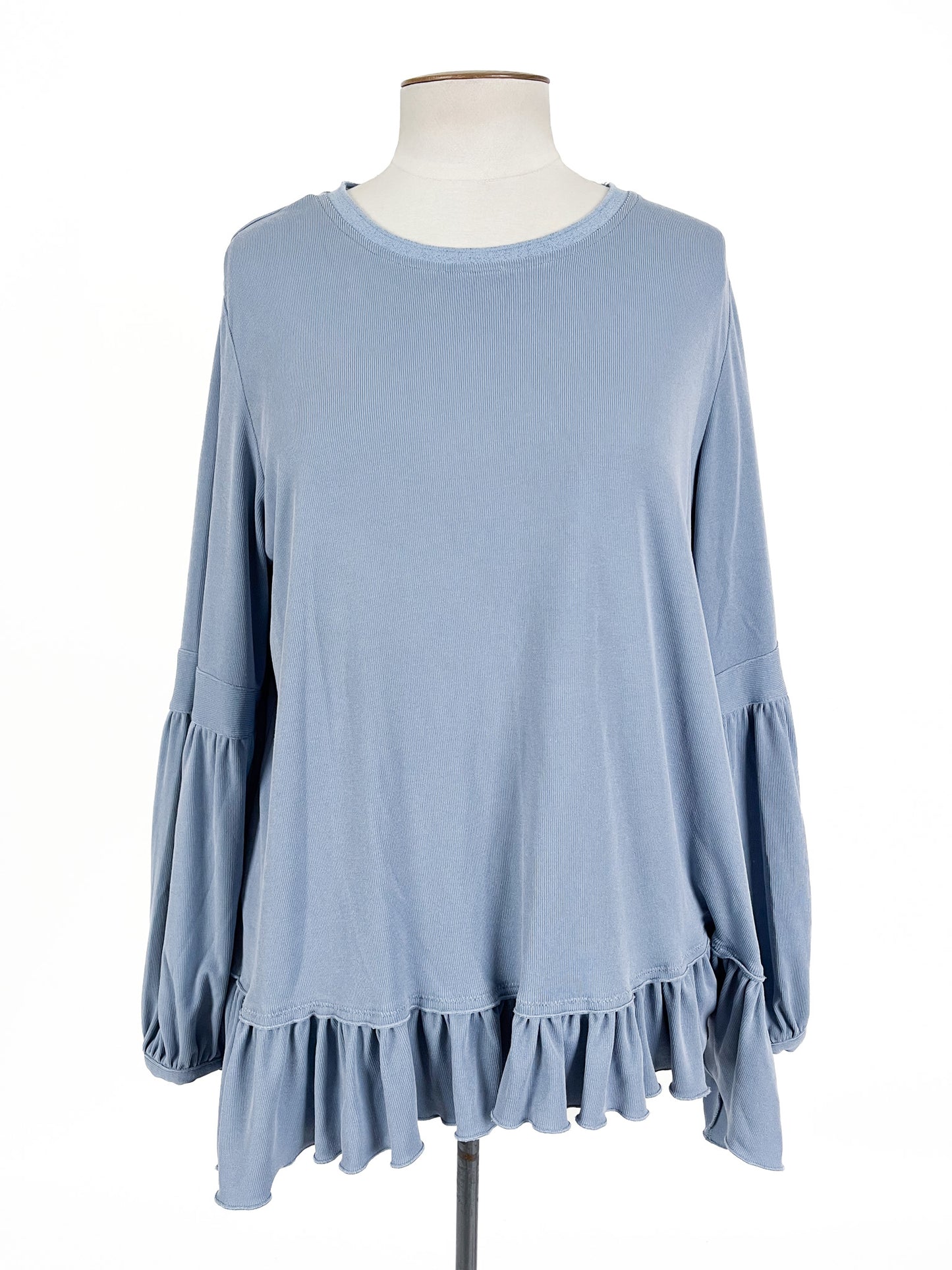 Madly Sweetly | Blue Casual Top | Size 16
