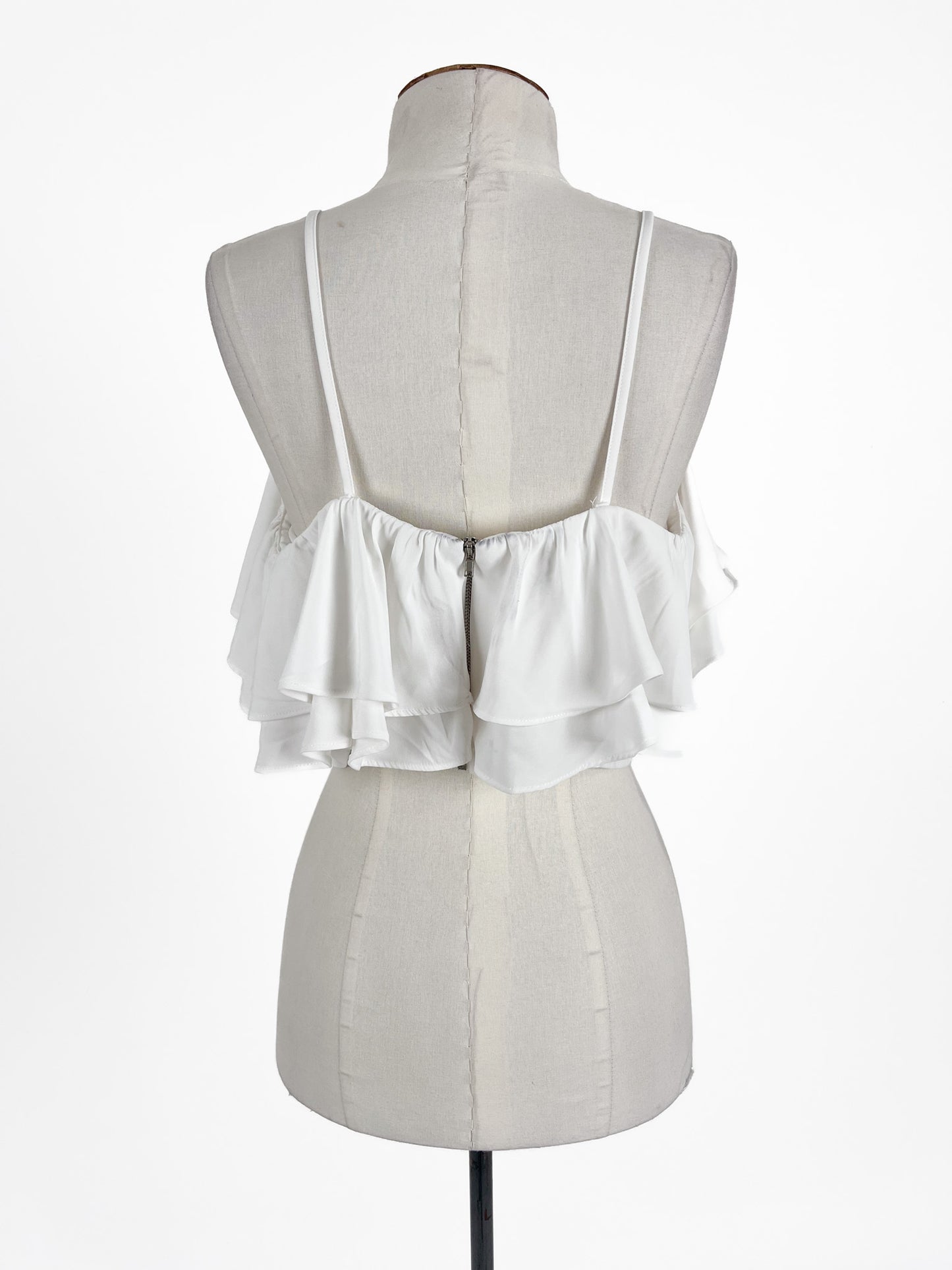 Atmos & Here | White Casual/Cocktail Top | Size 10