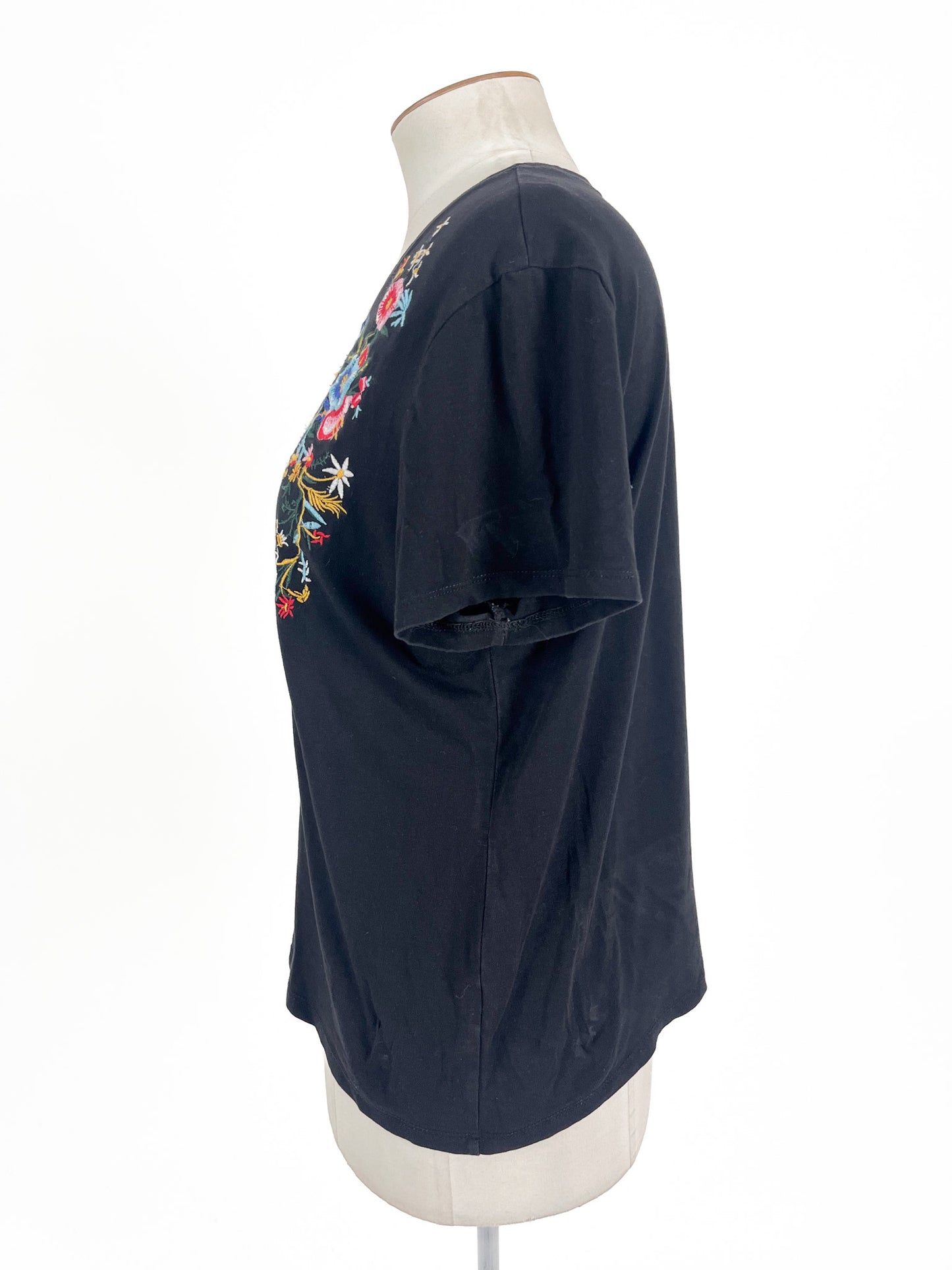 Izabel London | Black Casual Top | Size 14