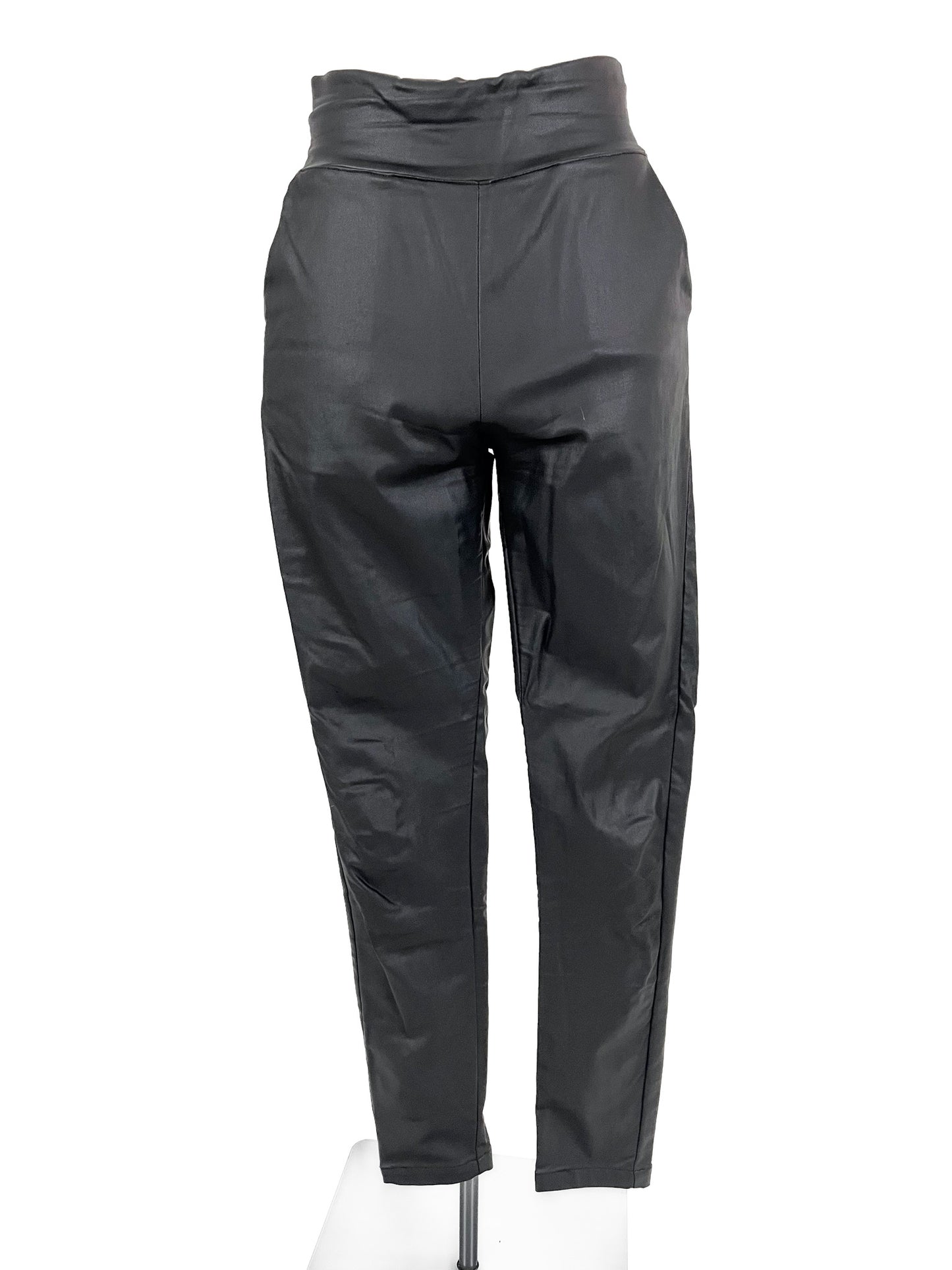 Mossman | Black Faux leather Skinny Pants | Size 8