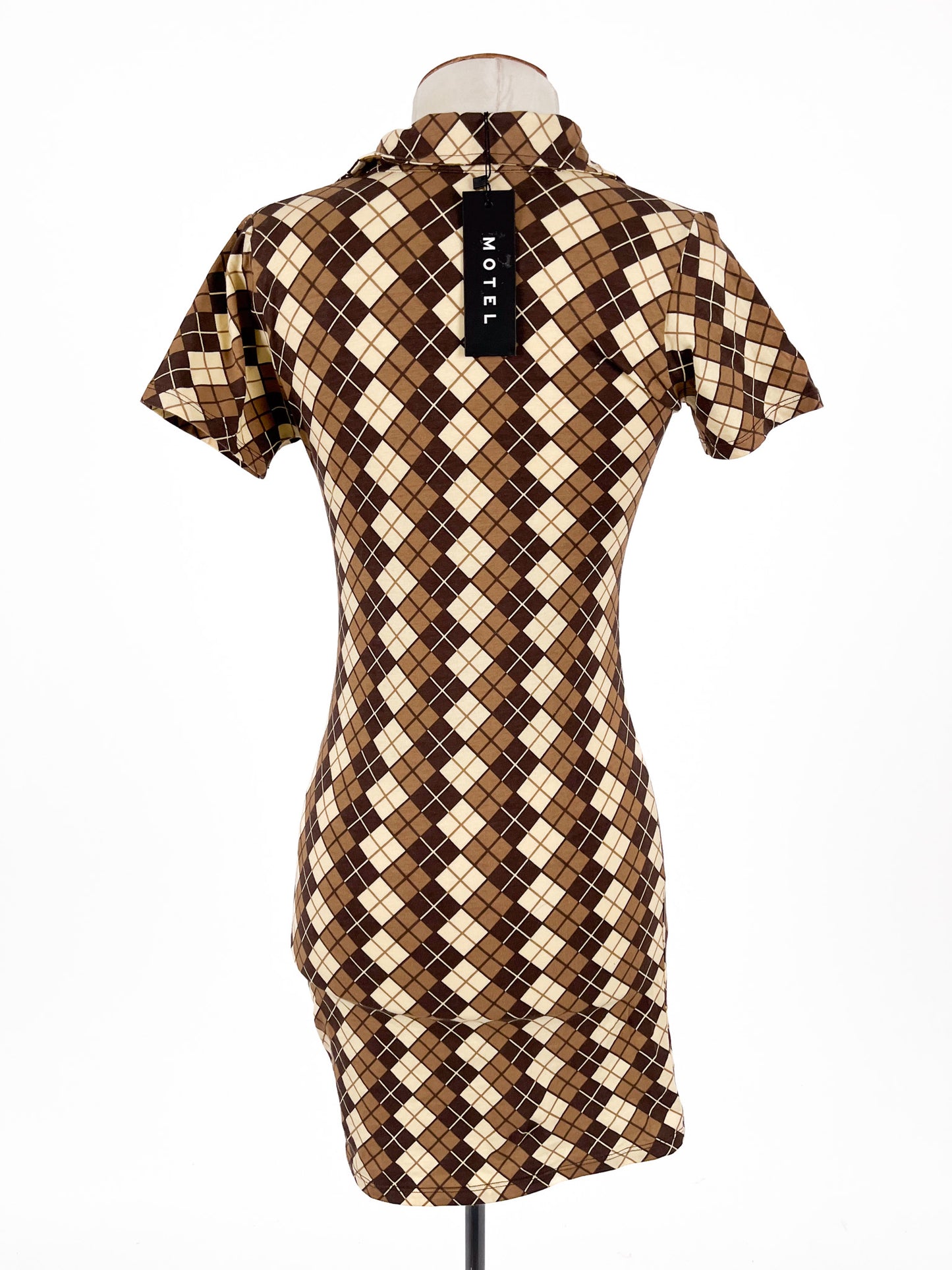 Motel | Brown Casual Dress | Size S