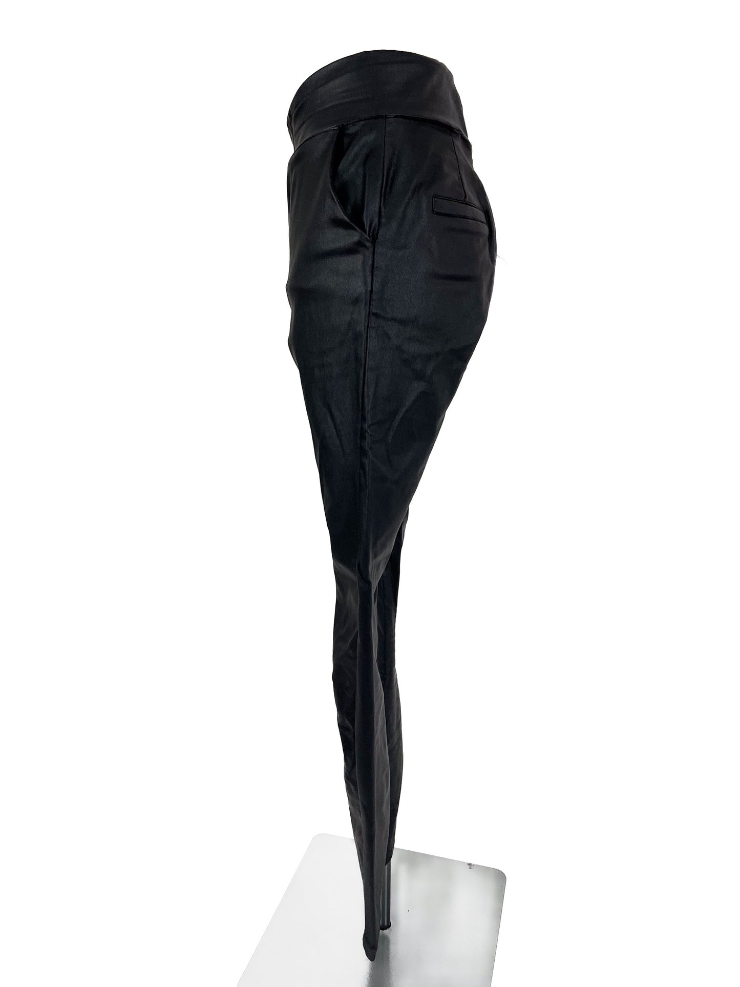 Mossman | Black Faux leather Skinny Pants | Size 8