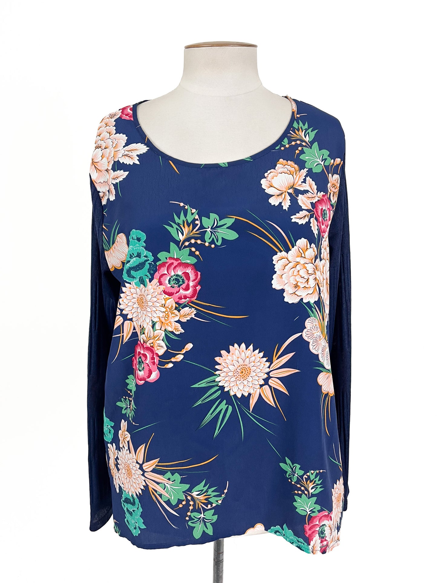 Charlo | Navy Casual/Workwear Top | Size 14