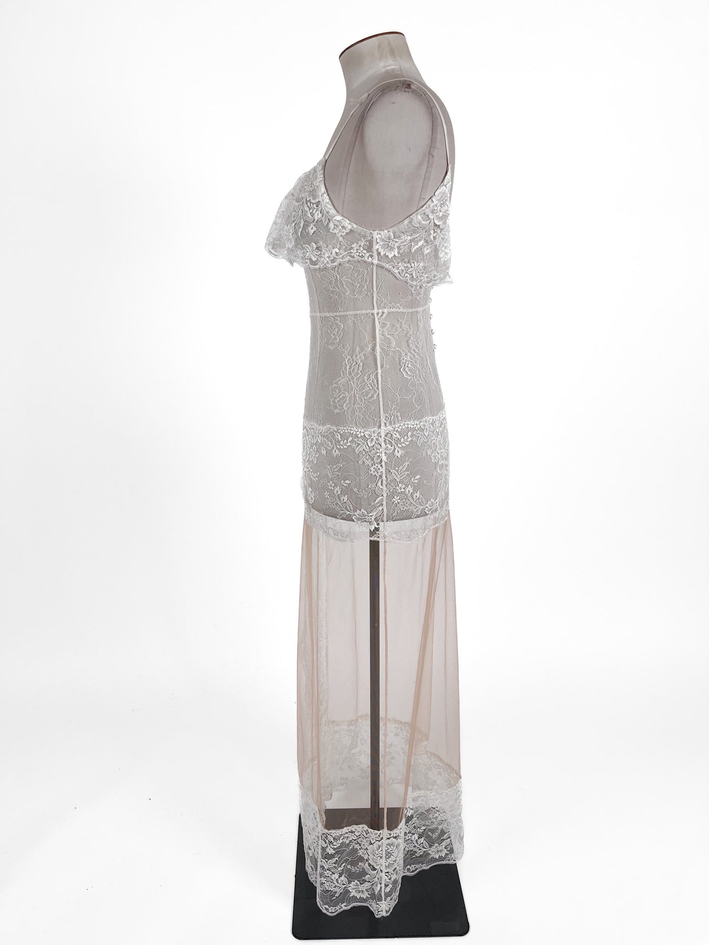 Pleasure State | White Lingerie Dress | Size S