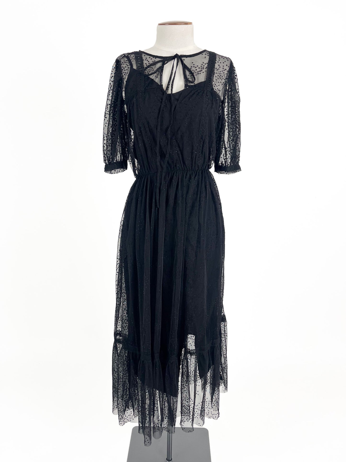 Zara | Black Cocktail Dress | Size XS