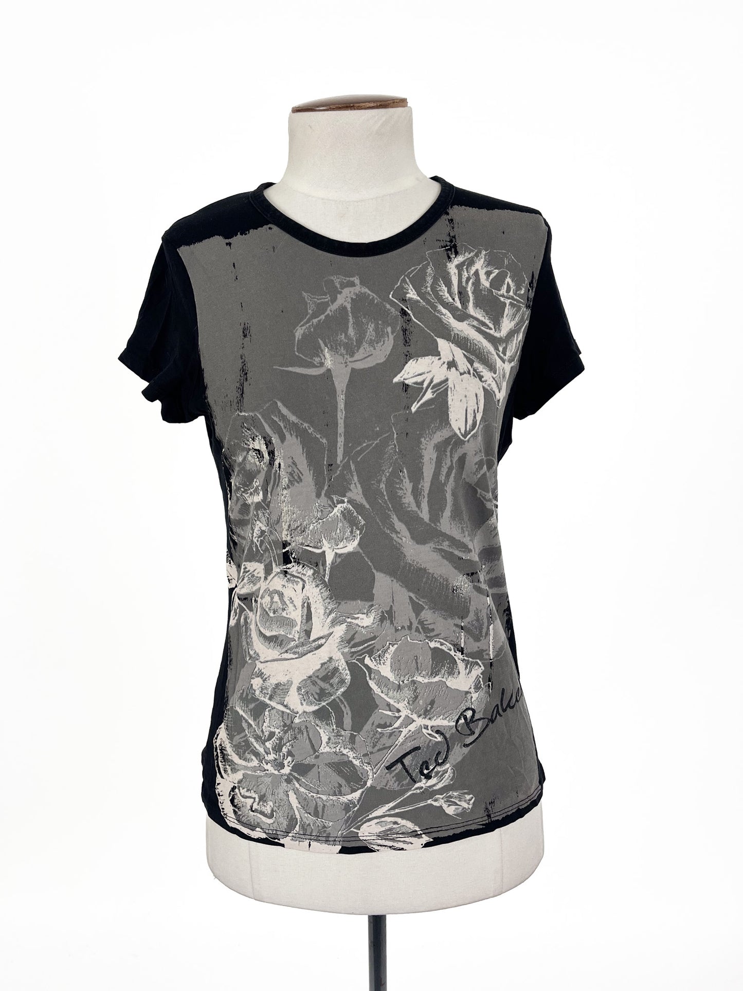 Ted Baker - Black & Grey T-shirt (Size 8)