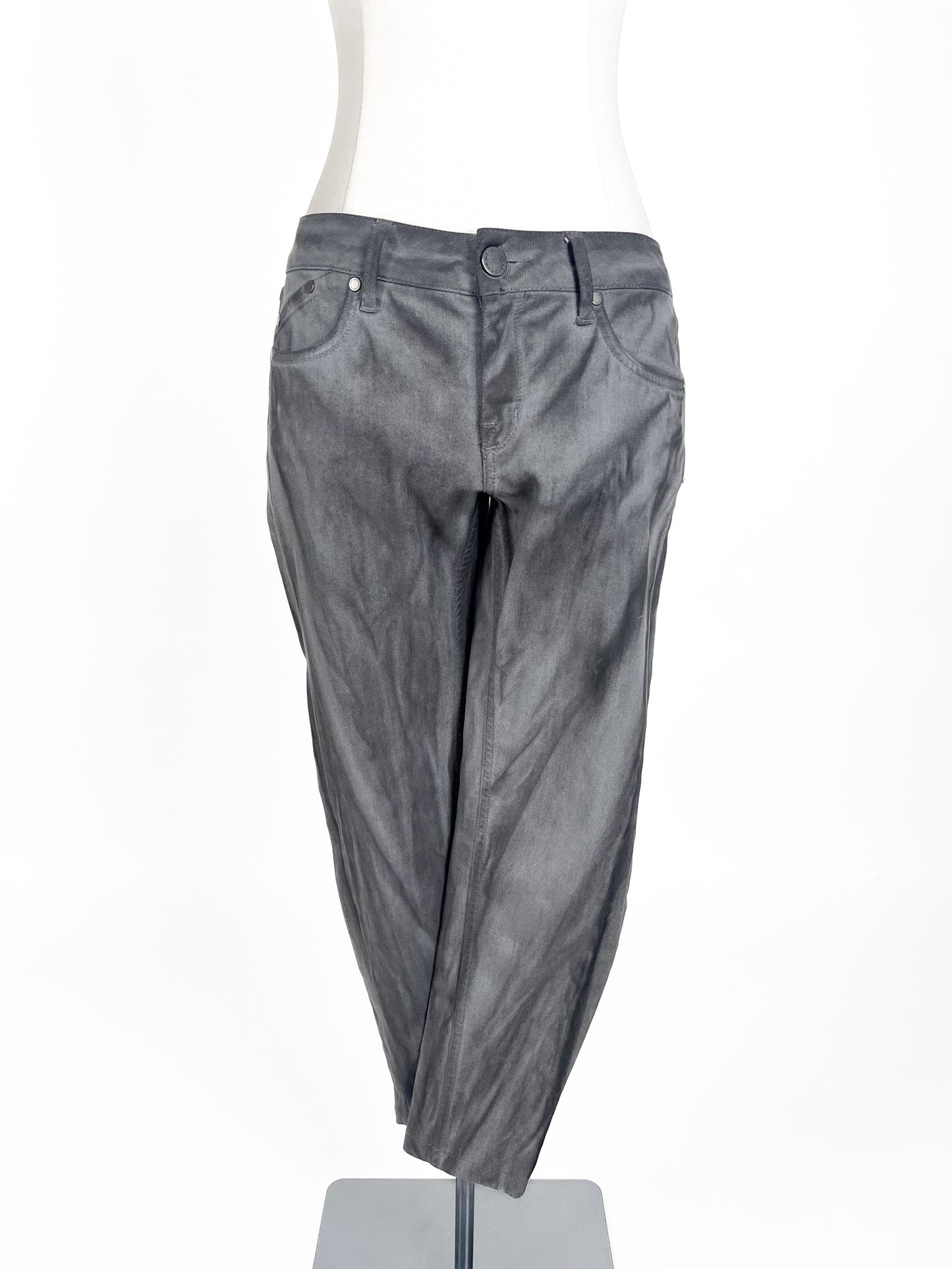 Victoria Beckham | Grey Cropped Skinny Pants | Size 8
