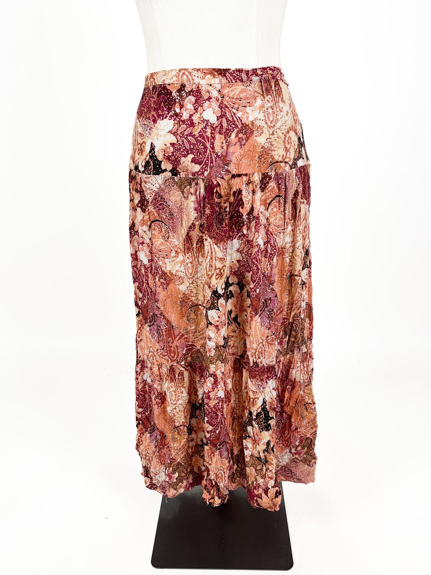 Liz Jordan - Multicoloured Midi Skirt (Size 16)