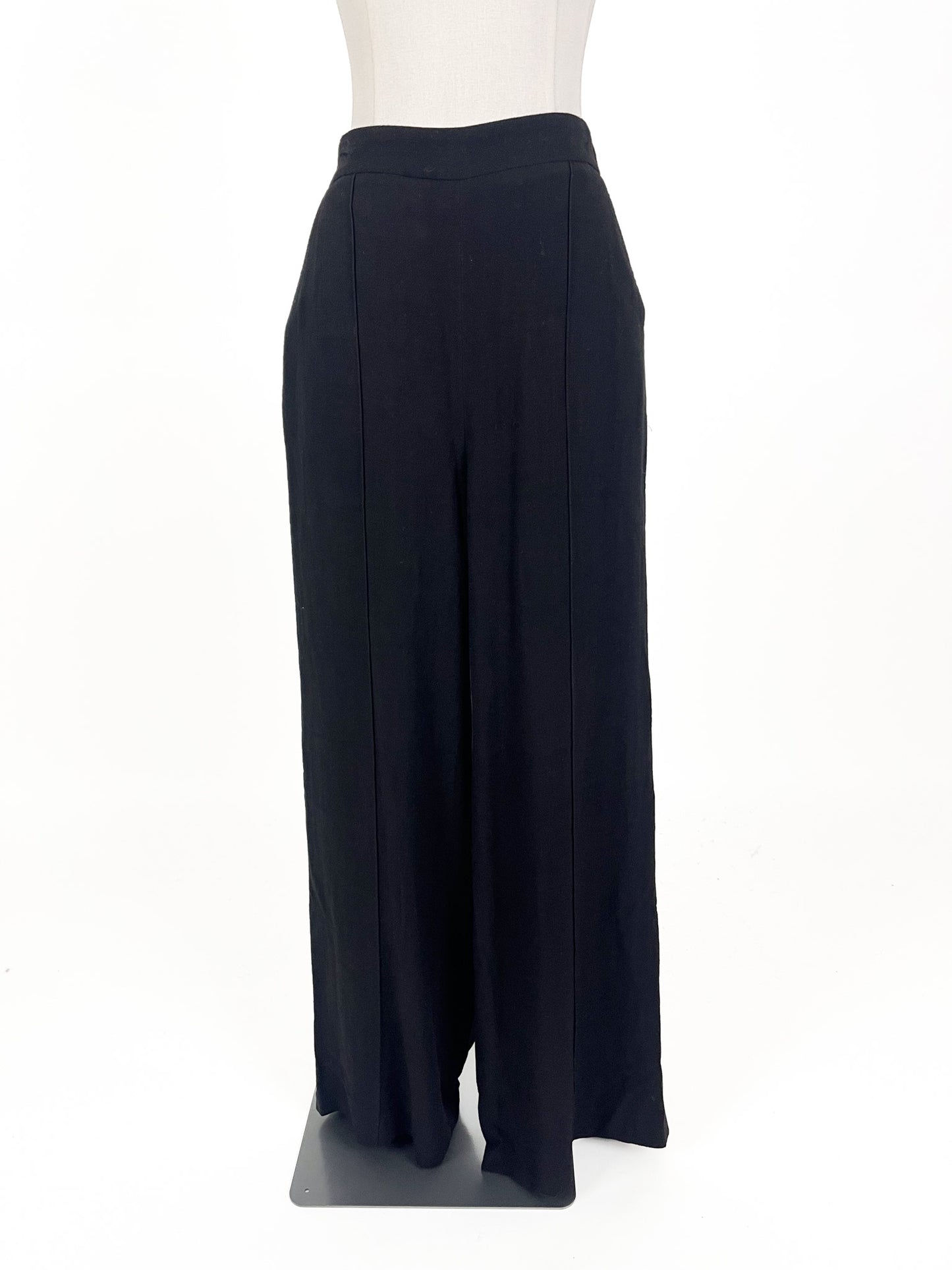 Laing | Black High waisted Wide leg Pants | Size S