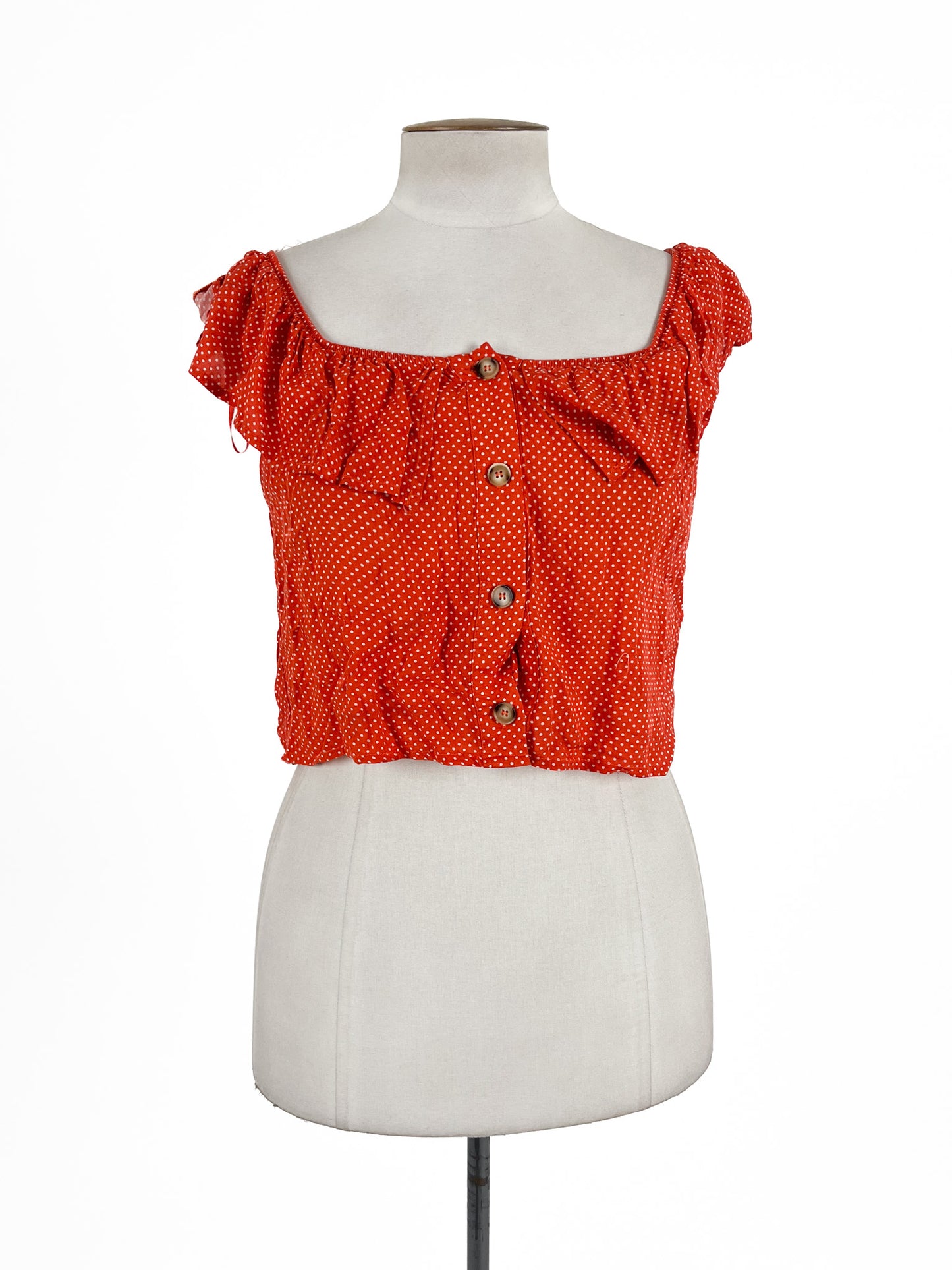 Mirrou | Orange Casual Top | Size 12