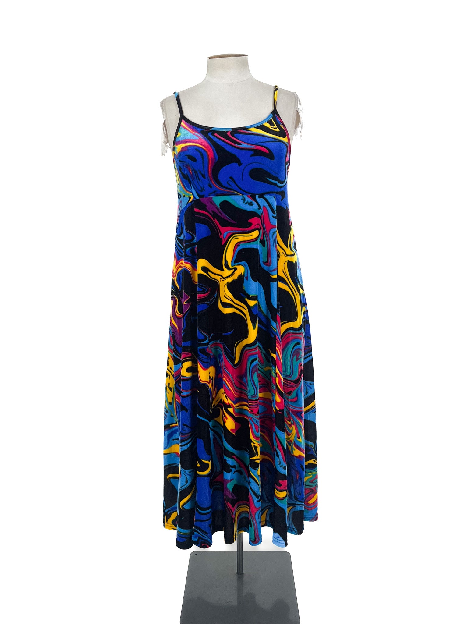 Black Friday - Multicoloured Maxi Dress (Size 12)
