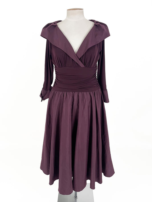 La Nouvelle Renaissance | Purple Cocktail Dress | Size 18