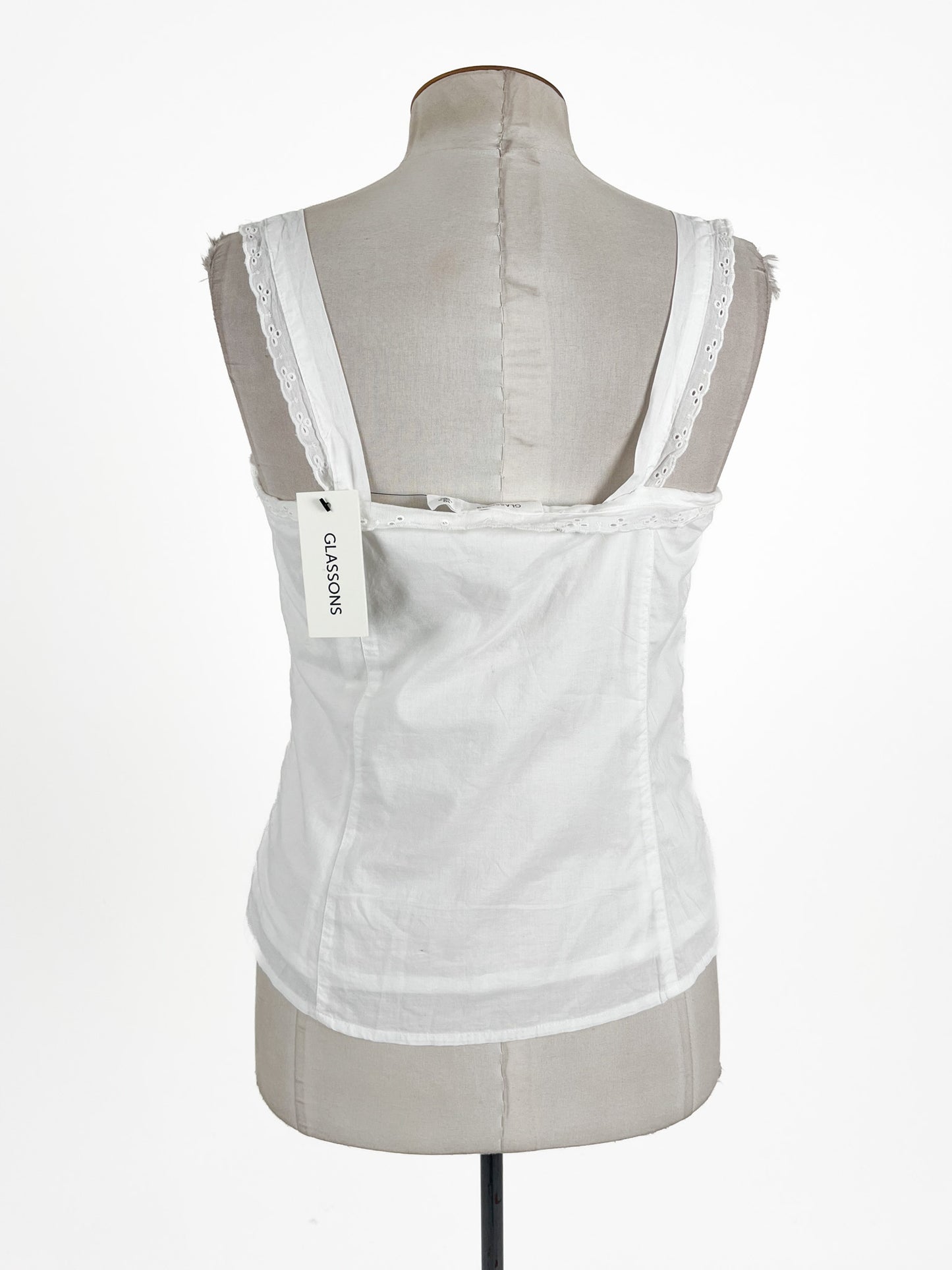 Glassons | White Casual/Cocktail Top | Size 10