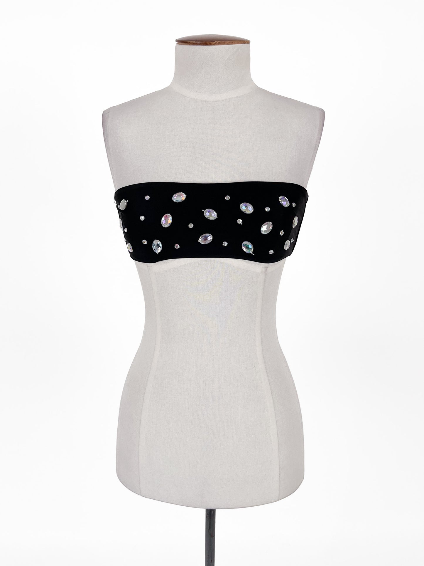 Missguided | Black Cocktail Top | Size 8
