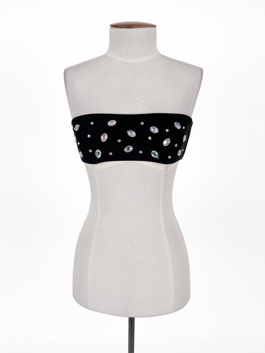 Missguided | Black Cocktail Top | Size 8