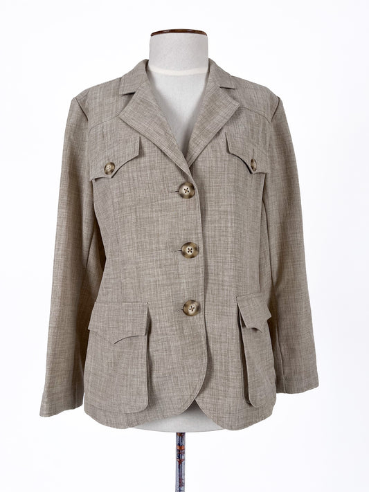 Mitchell | Beige Workwear Jacket | Size 10