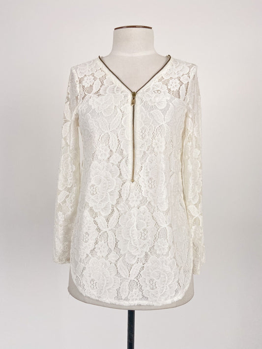 Mirrou | White Cocktail/Workwear Top | Size S