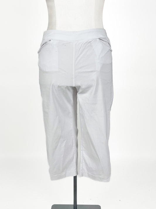 Twin Lakes | White Cropped Stretchy Pants | Size 14